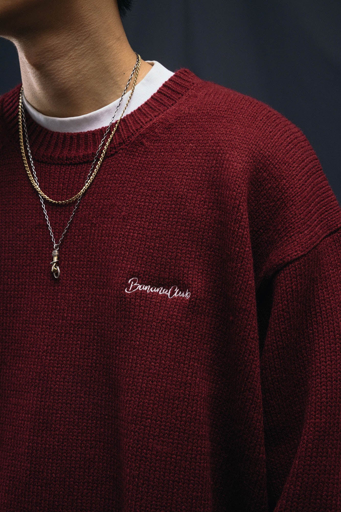 BANANA CLUB Christmas Pullover Sweater-Sweater-XS-Red-Free Shipping Leatheretro