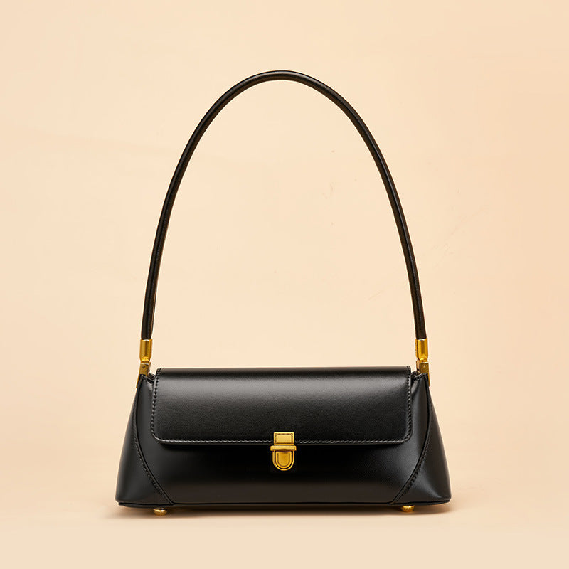Women Summer French Shoulder Bag - Retro Style Luxury Piece-Shoulder Bag-Black-Free Shipping Leatheretro