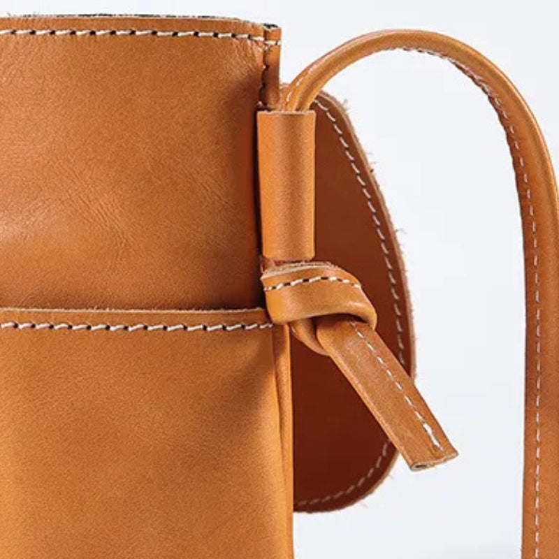 Women Trendy Leather Mini Crossbody Bag - Minimalist Phone Satchel Bags-Crossbody Bag-Blue-Free Shipping Leatheretro