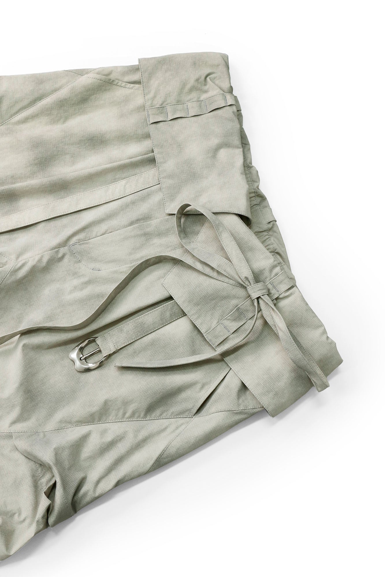 RELABEL Detachable Ruched Inverted Waist Cargo Pants-Pants-XS (Preorder)-Black-Free Shipping Leatheretro