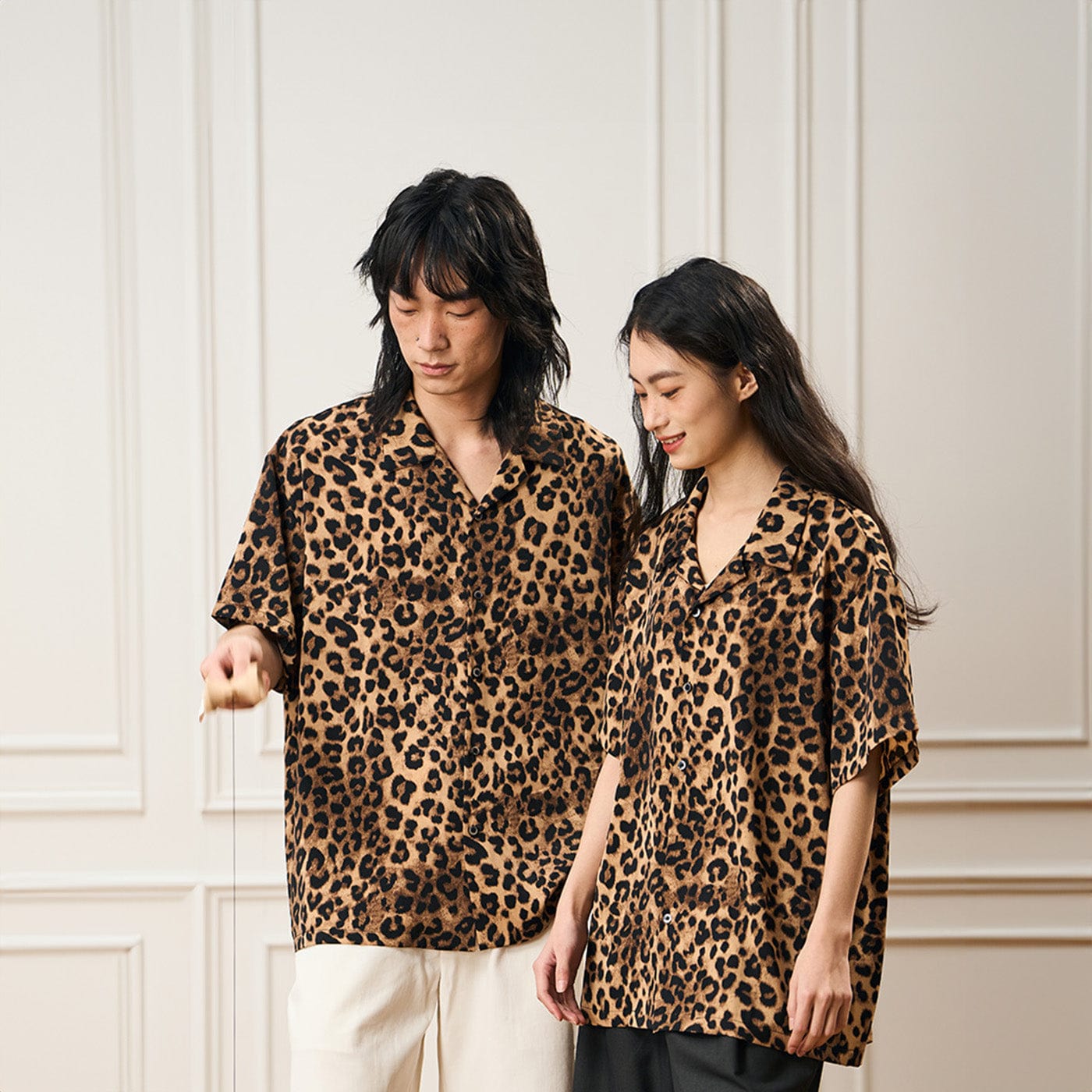 EPIC POETRY Leopard Cuban Half Shirt-Half shirt-S-Free Shipping Leatheretro