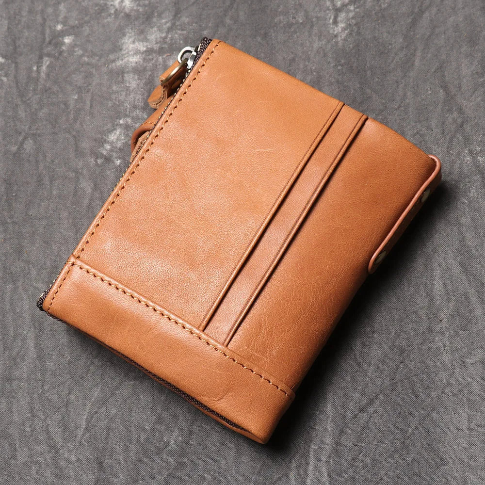 Premium Genuine Leather Men's Wallet-Wallets & Money Clips-Black-Free Shipping Leatheretro