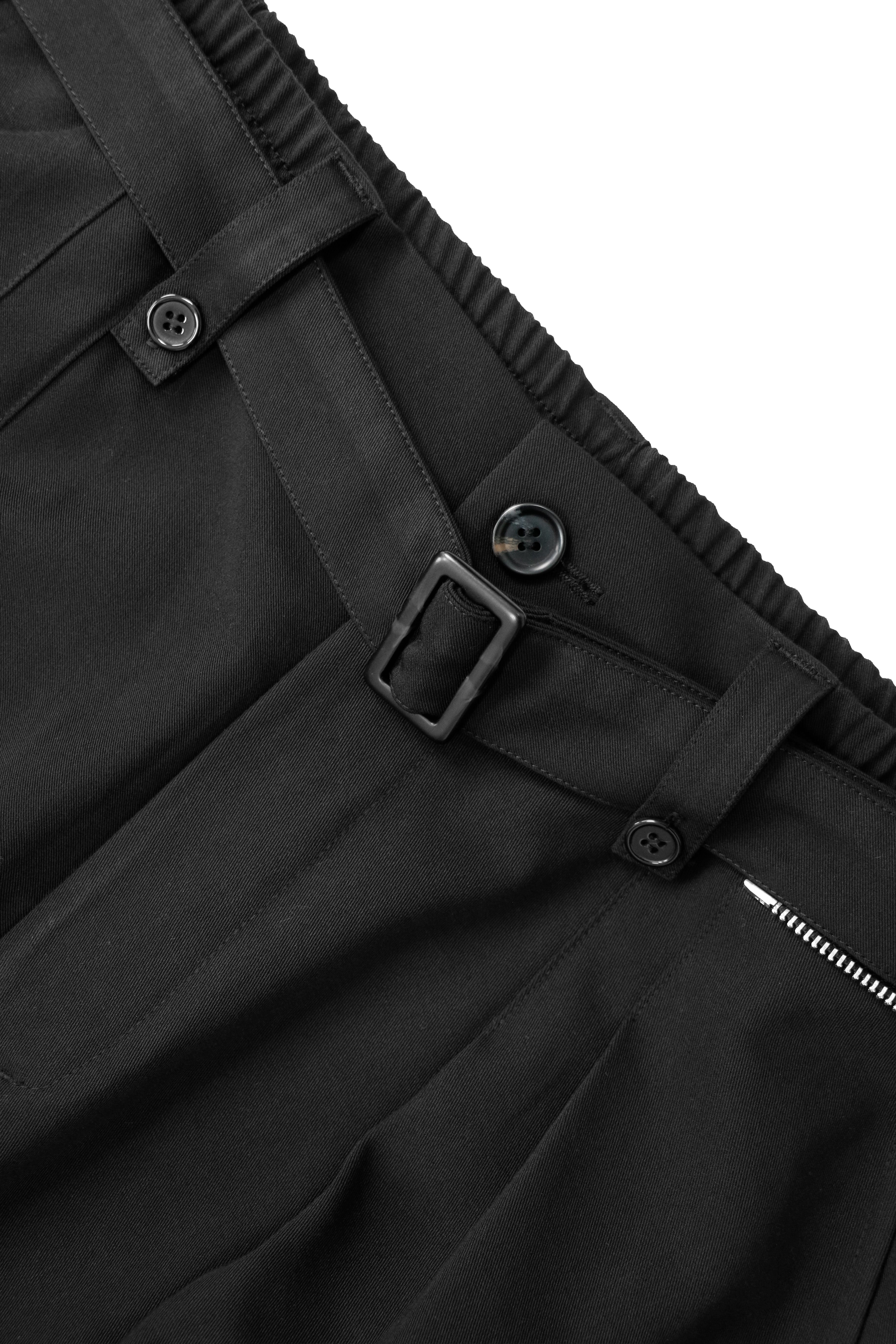 RELABEL Wool-Blend Pleated Draped Wide-Leg Pants Black-Pants-XS (Preorder)-Free Shipping Leatheretro