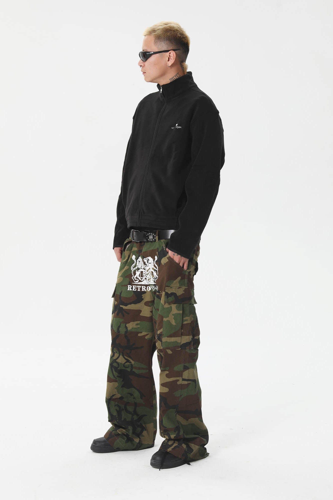 RTVG Totem Multi-Pocket Camo Cargo-Pants-S-Free Shipping Leatheretro