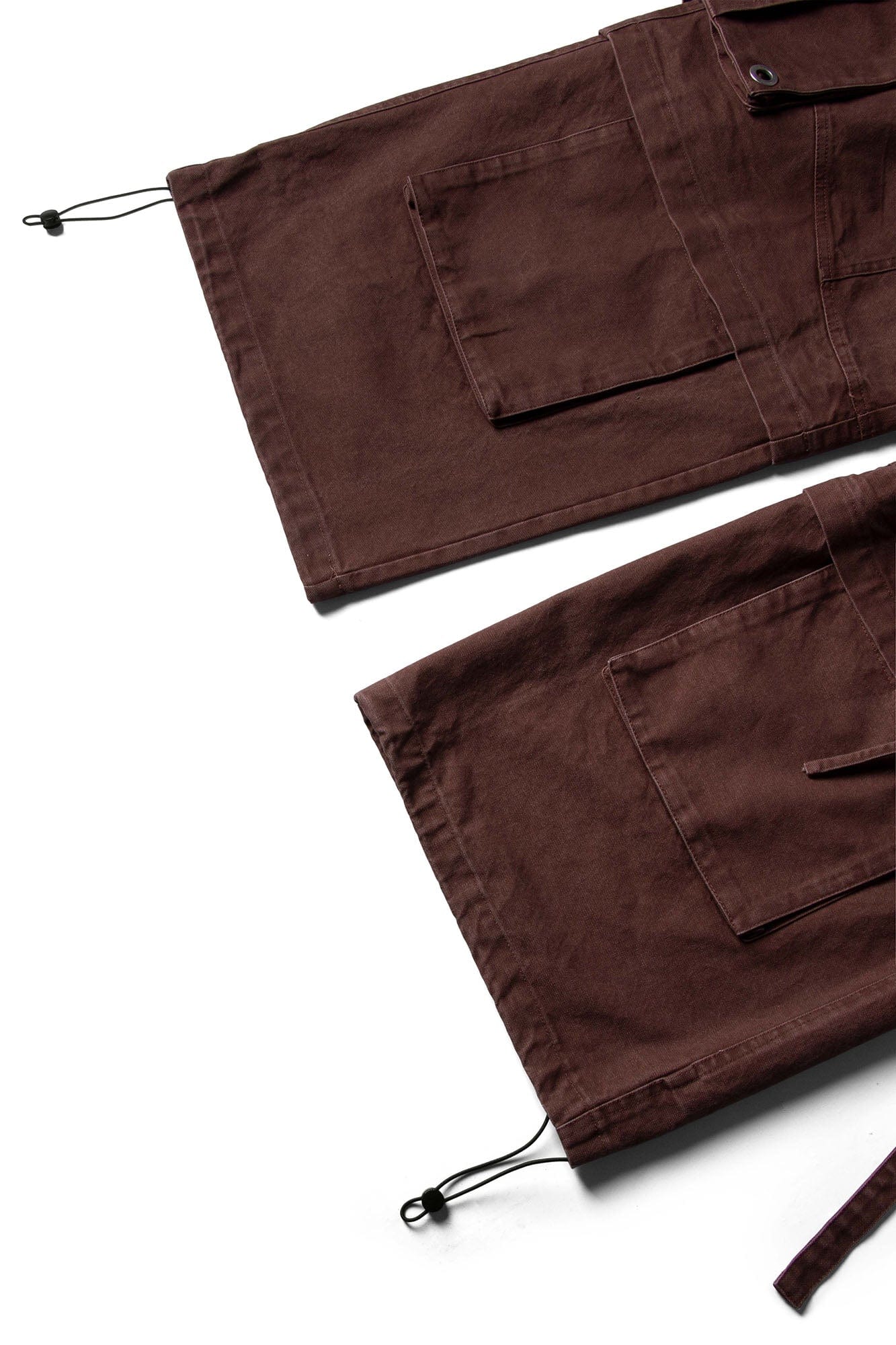 RELABEL Multi-Pocket Detachable Scarf Distressed Cargo Coffee-Pants-XS-Free Shipping Leatheretro