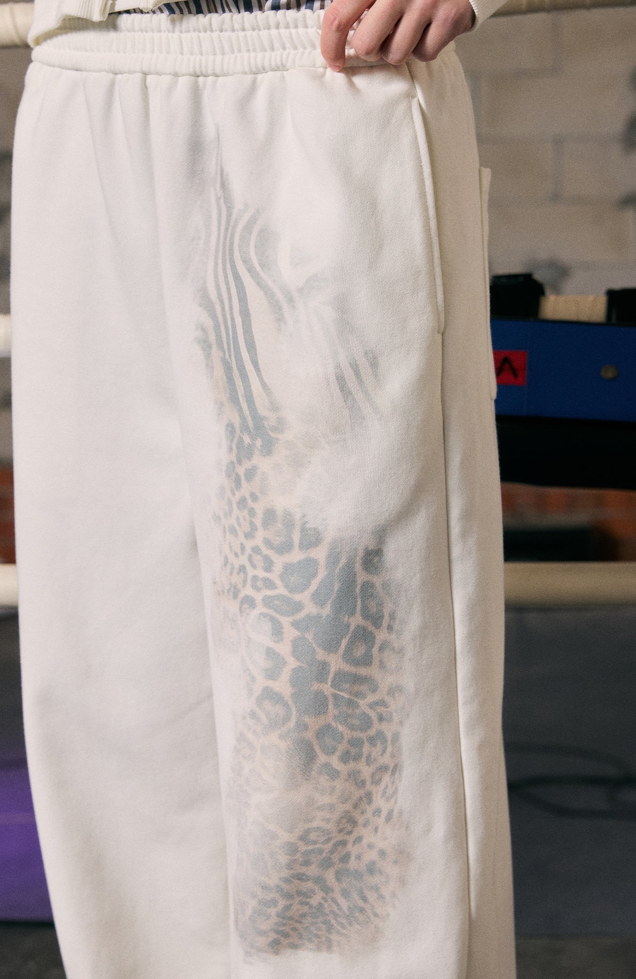 DONSMOKE Zebra-Leopard Graphic Sweatpants-Pants-S (Preorder)-Free Shipping Leatheretro