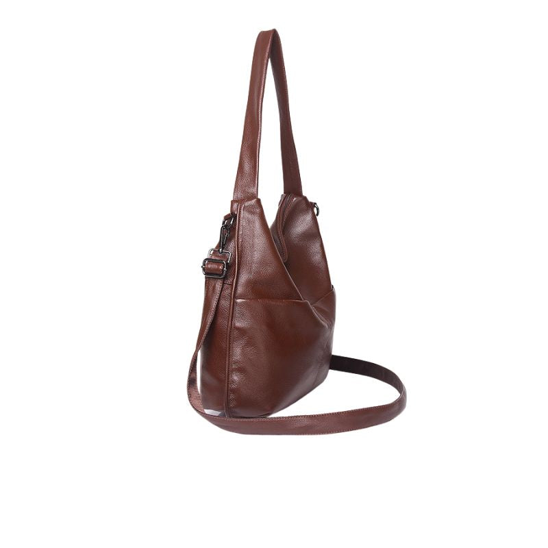 Korean Casual Large Capacity Women's Shoulder Bag-Handbags-Brown-Free Shipping Leatheretro