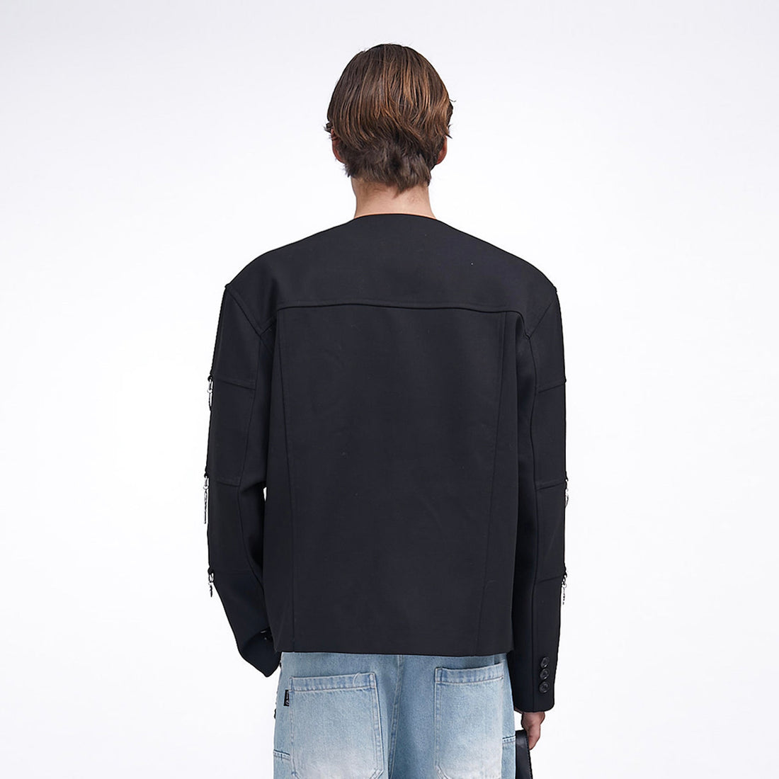 ASSEEN Padded-Shoulder Charm Jacket-Jacket-S-Free Shipping Leatheretro