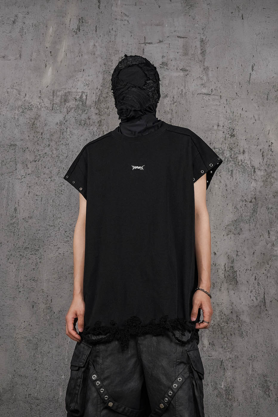 UNDERWATER Distressed Punk LOGO Tank Top-Tank Top-S-Free Shipping Leatheretro