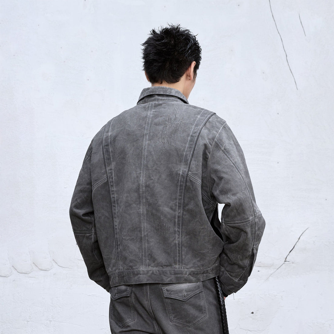 CATSSTAC Wash Faded Utility Jacket-Jacket-M-Free Shipping Leatheretro