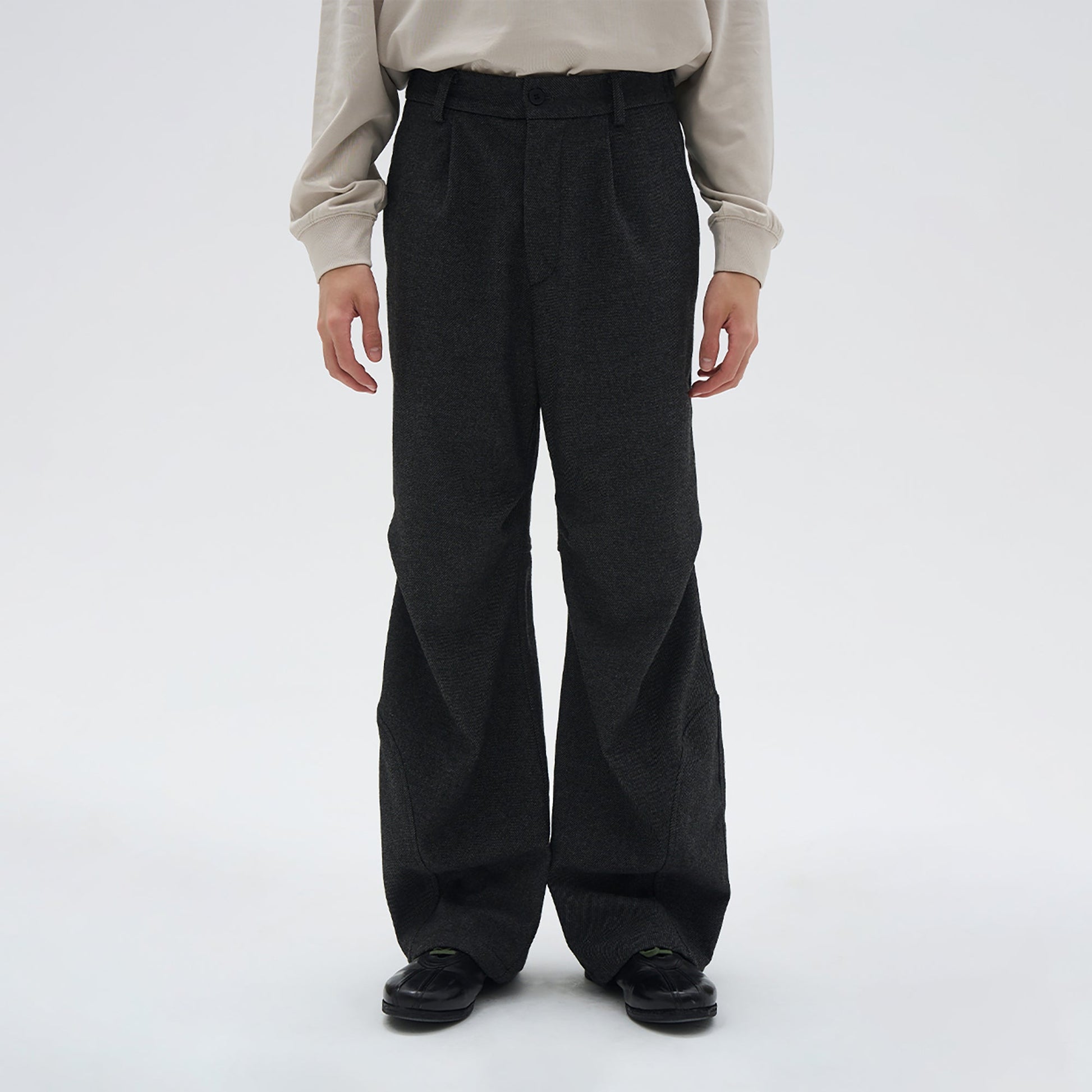 7440 37 1 Wool-Blend Straight-Leg Trousers-Pants-S-Free Shipping Leatheretro