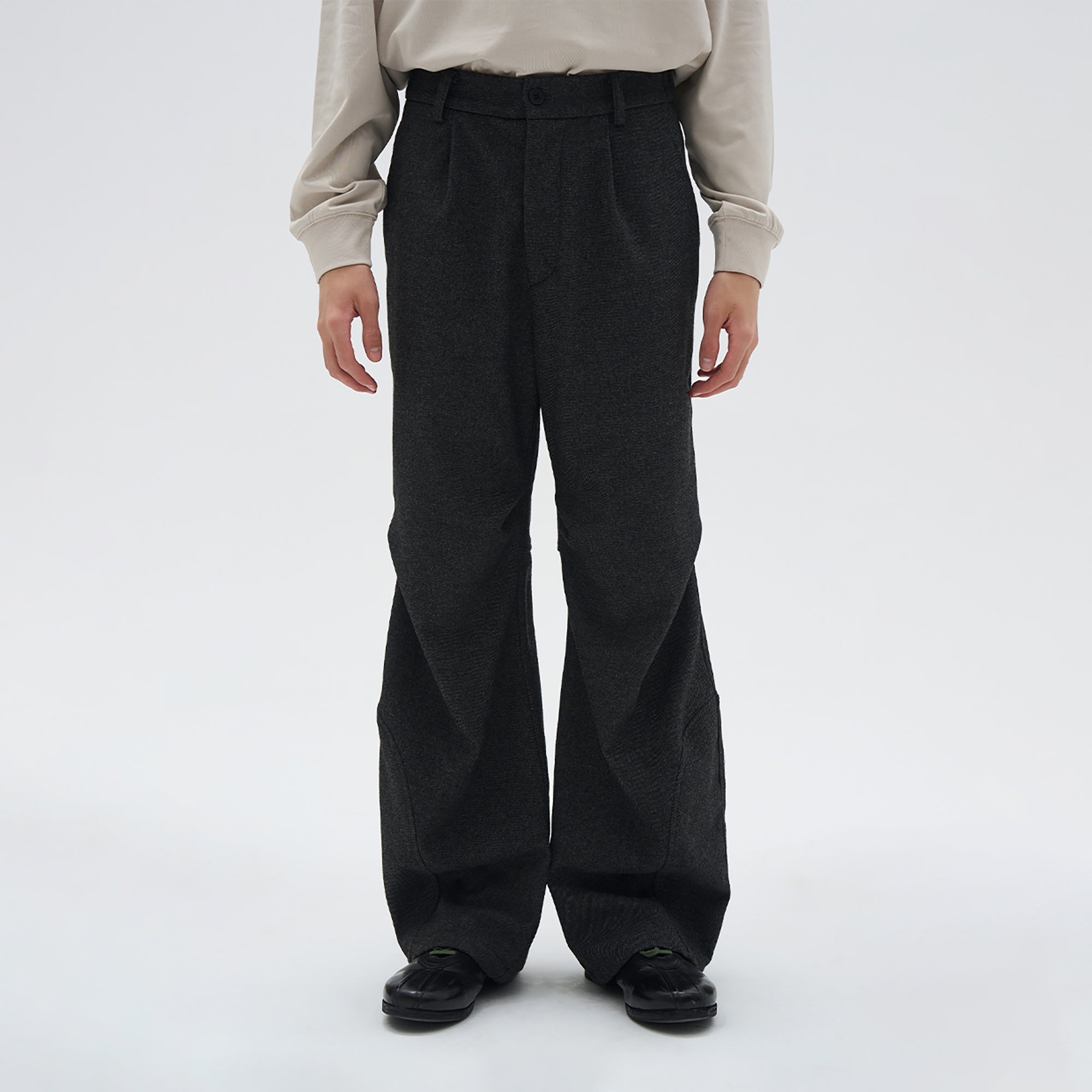 7440 37 1 Wool-Blend Straight-Leg Trousers-Pants-S-Free Shipping Leatheretro