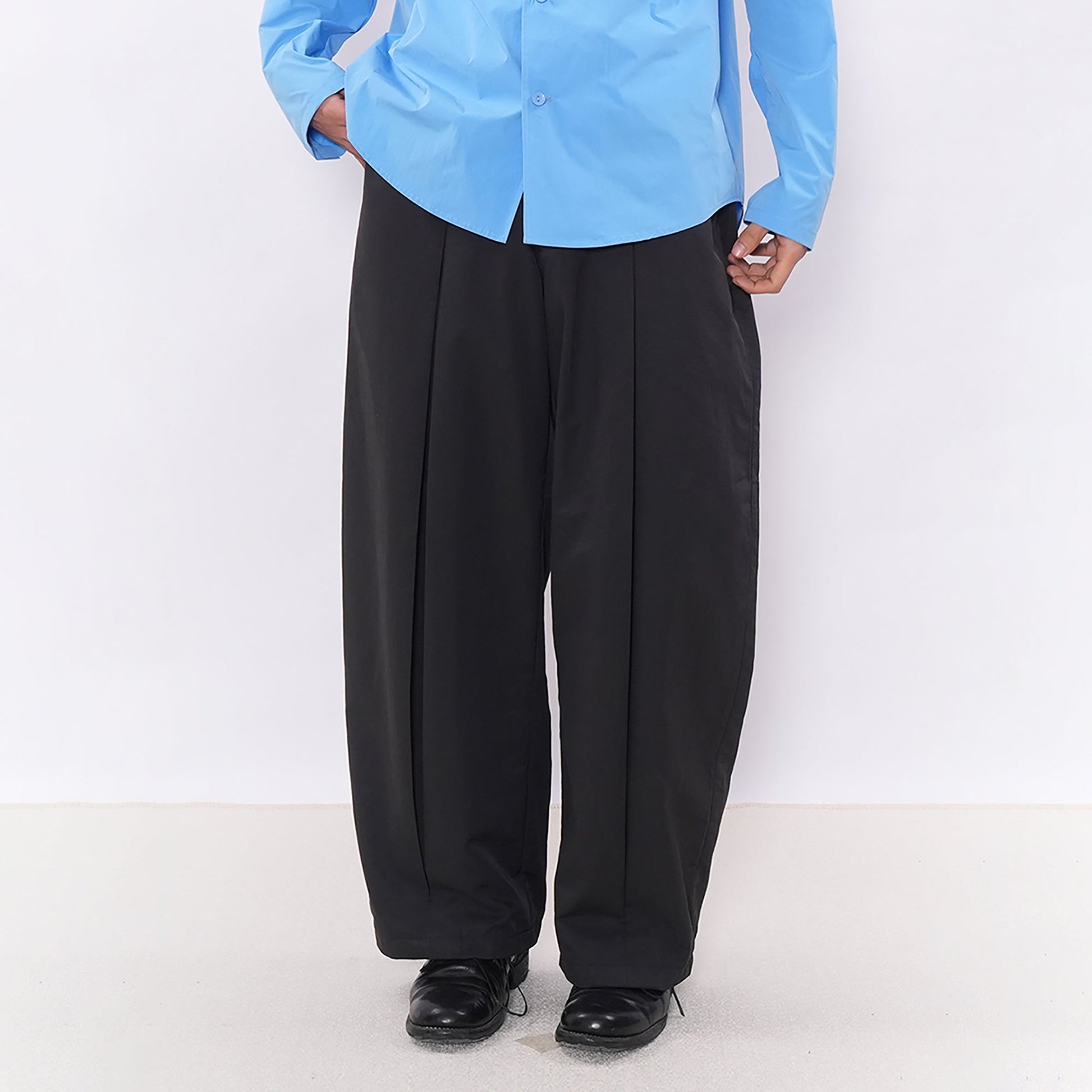 7440 37 1 Pleated Curved-Leg Pants-Pants-S (Preorder)-Free Shipping Leatheretro