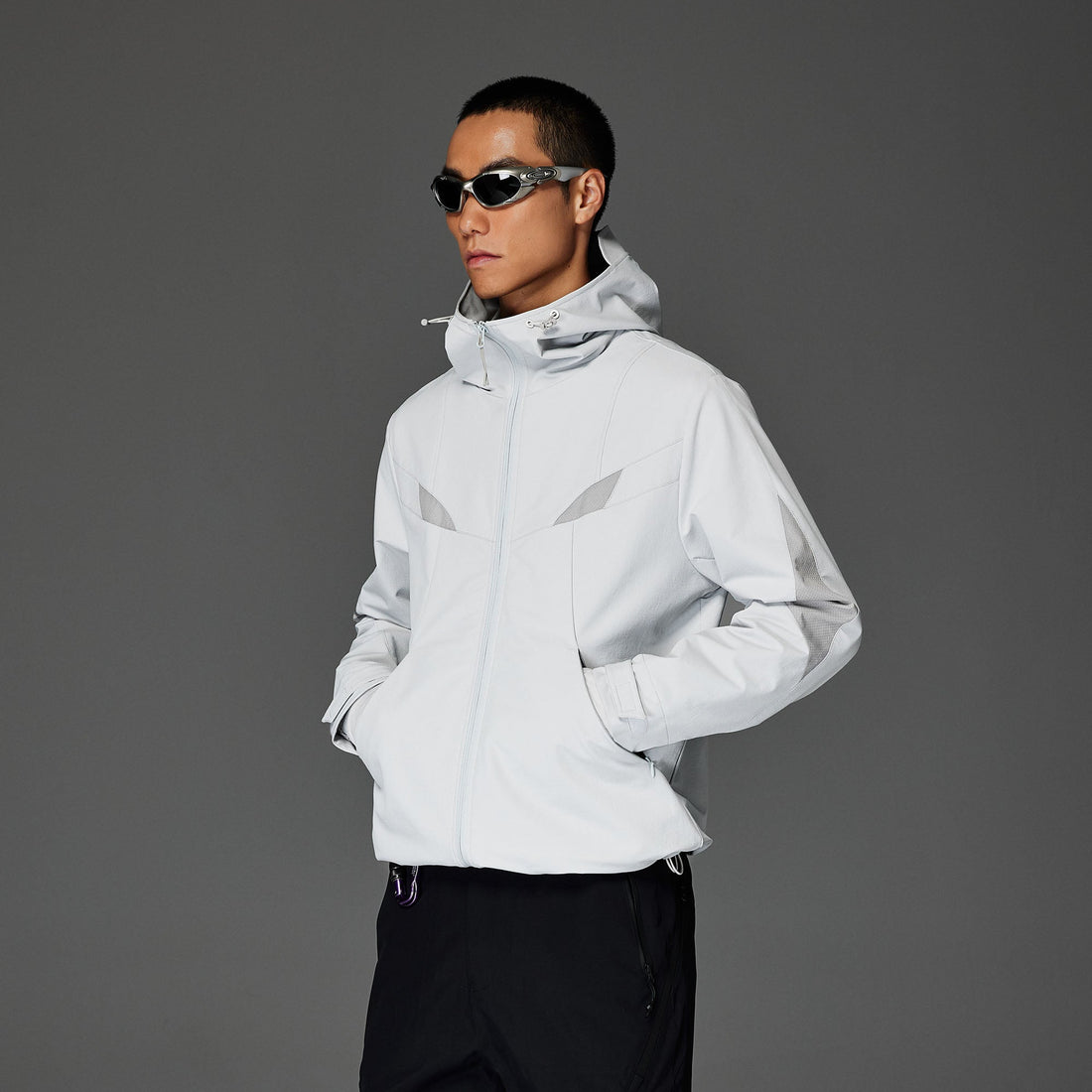 CATSSTAC Tech Structured Panel Softshell Hooded Jacket-Jacket-S-Black-Free Shipping Leatheretro