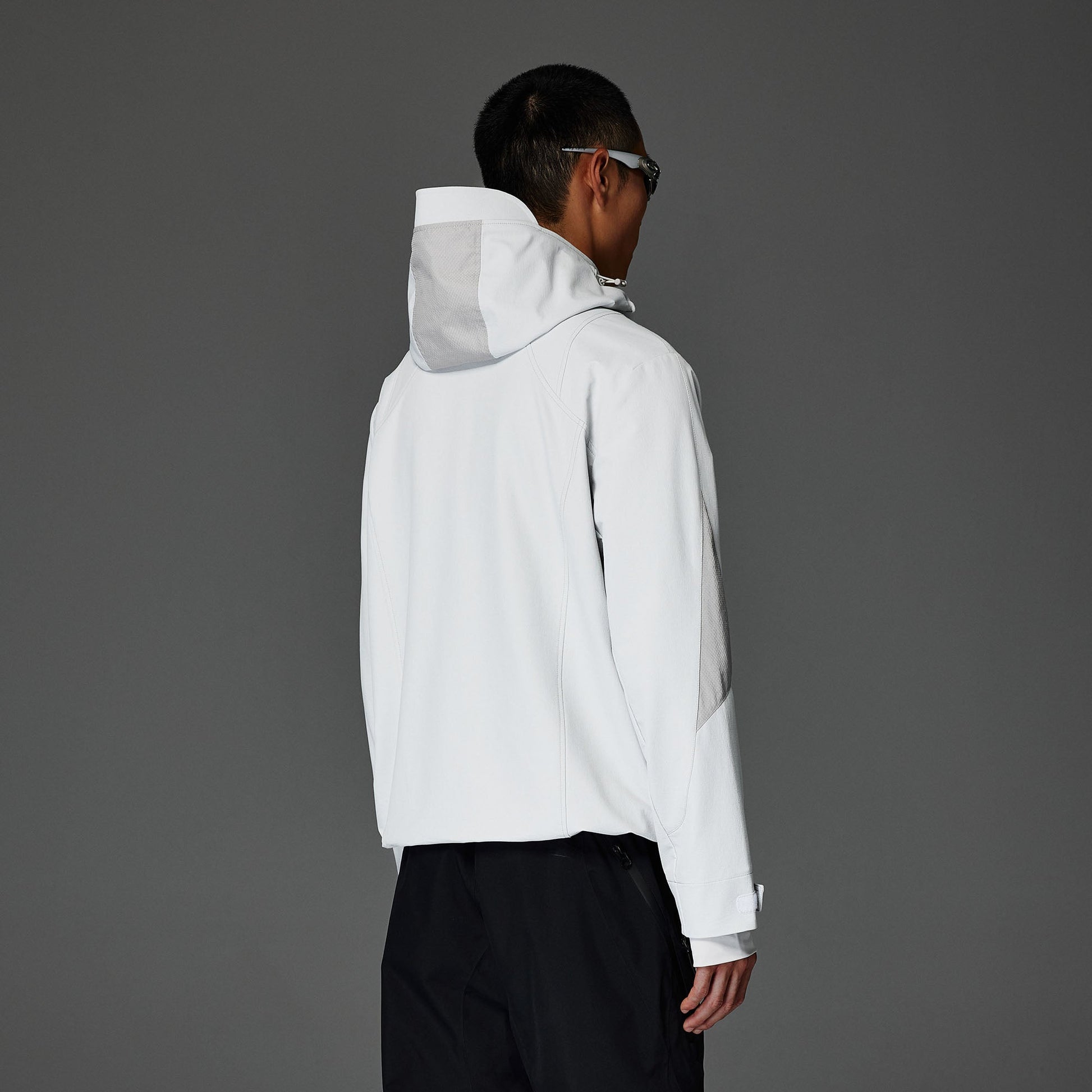 CATSSTAC Tech Structured Panel Softshell Hooded Jacket-Jacket-S-Black-Free Shipping Leatheretro