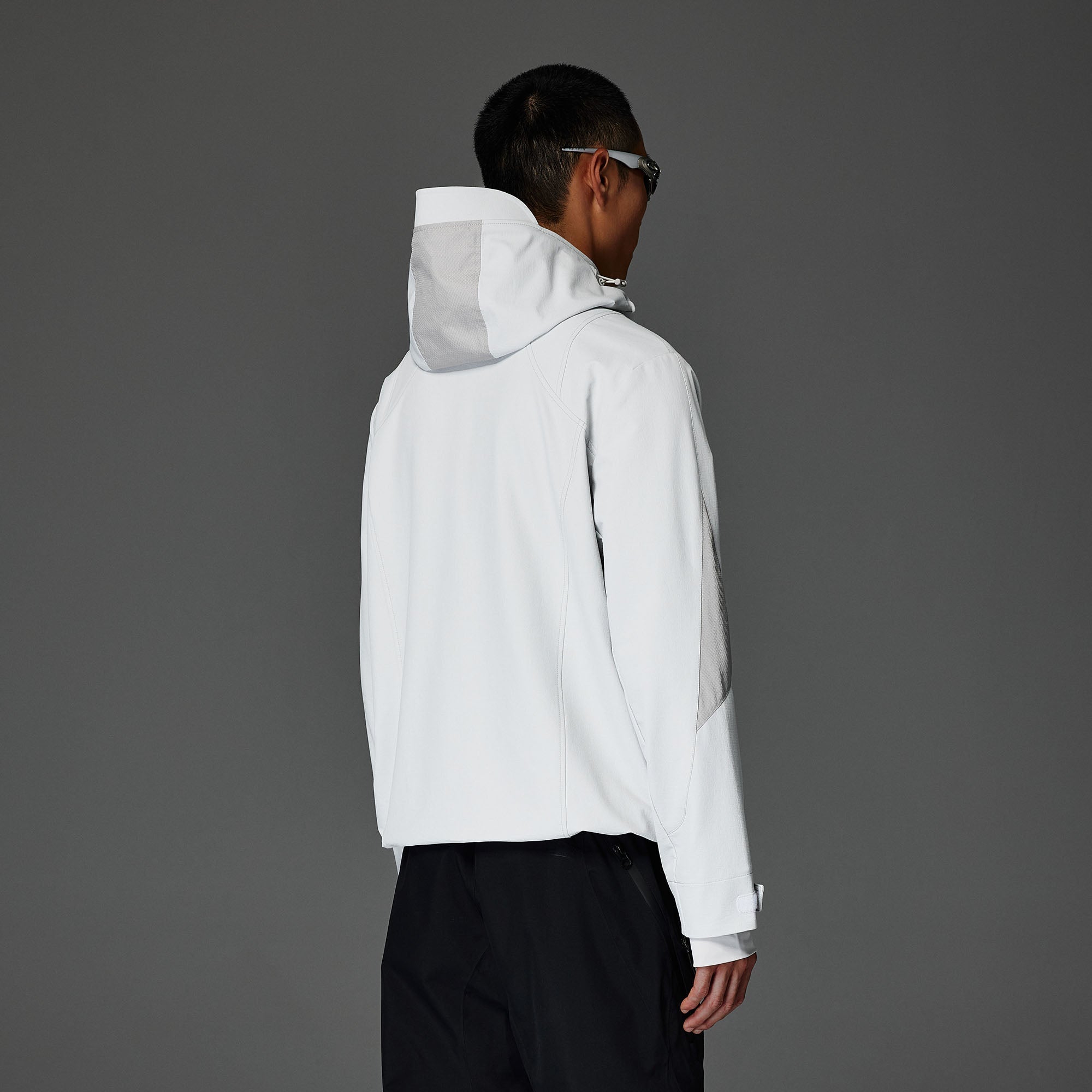 CATSSTAC Tech Structured Panel Softshell Hooded Jacket-Jacket-S-Black-Free Shipping Leatheretro