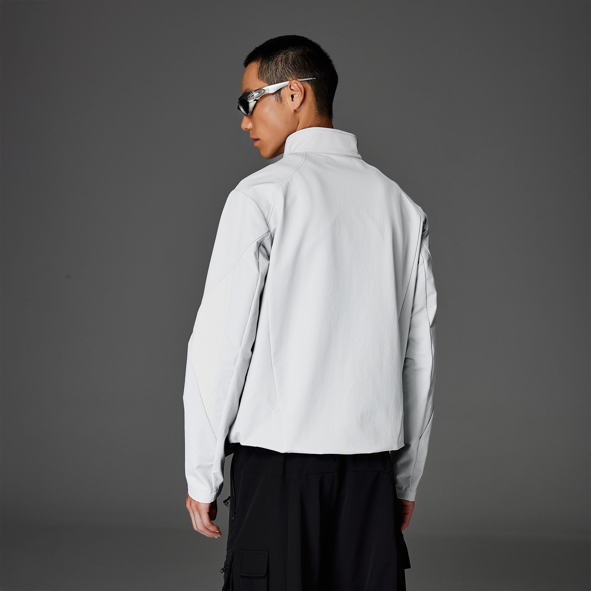 CATSSTAC Essential Panel Softshell Jacket-Jacket-M-Light Gray-Free Shipping Leatheretro