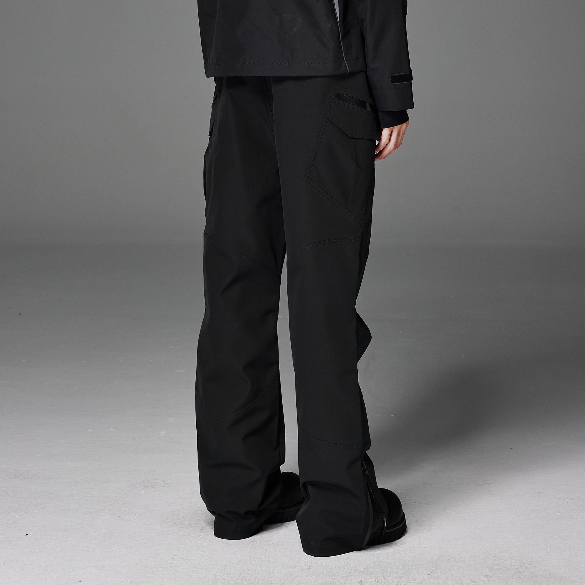 CATSSTAC Tech Panel Zip-Hem Waterproof Pants-Pants-M-Gray-Free Shipping Leatheretro