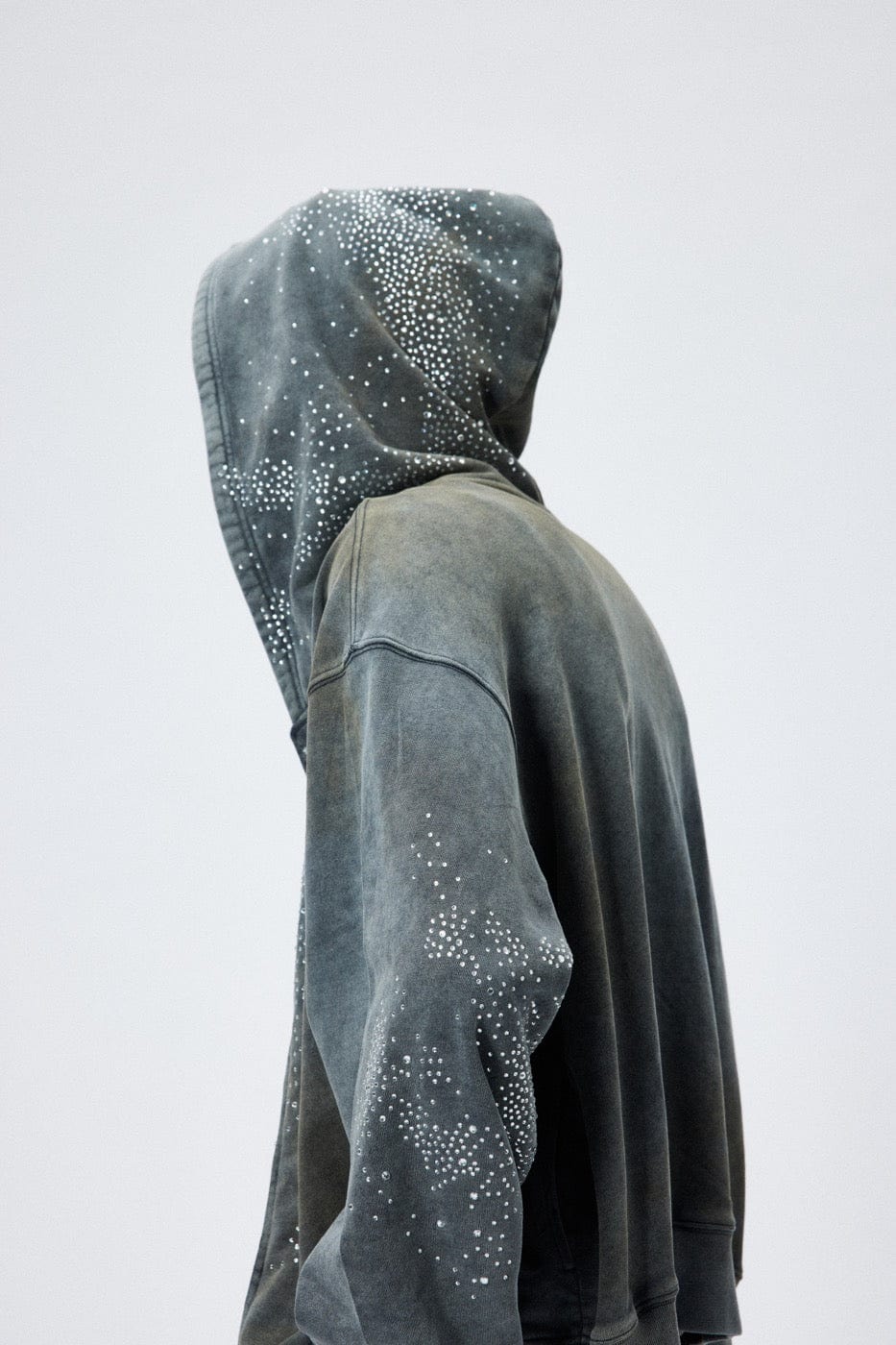 DND4DES Diamond Distressed Zip-Up Hoodie-Hoodie-S-Free Shipping Leatheretro