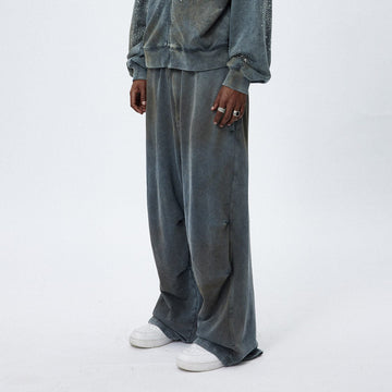 DND4DES Distressed Crinkled Baggy Sweatpants-Pants-S-Free Shipping Leatheretro