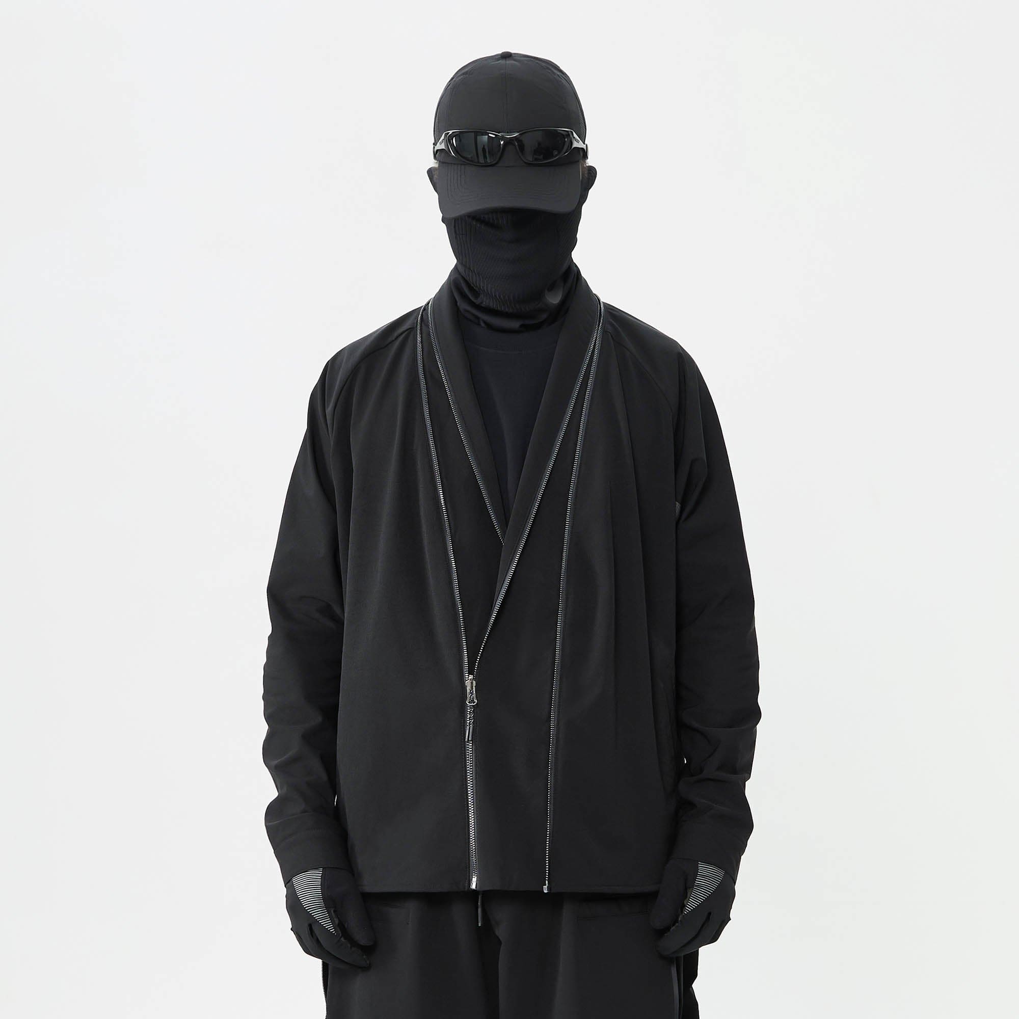 SILENSTORM Tactical Kimono Mesh Spliced Jacket-Jacket-S-Free Shipping Leatheretro