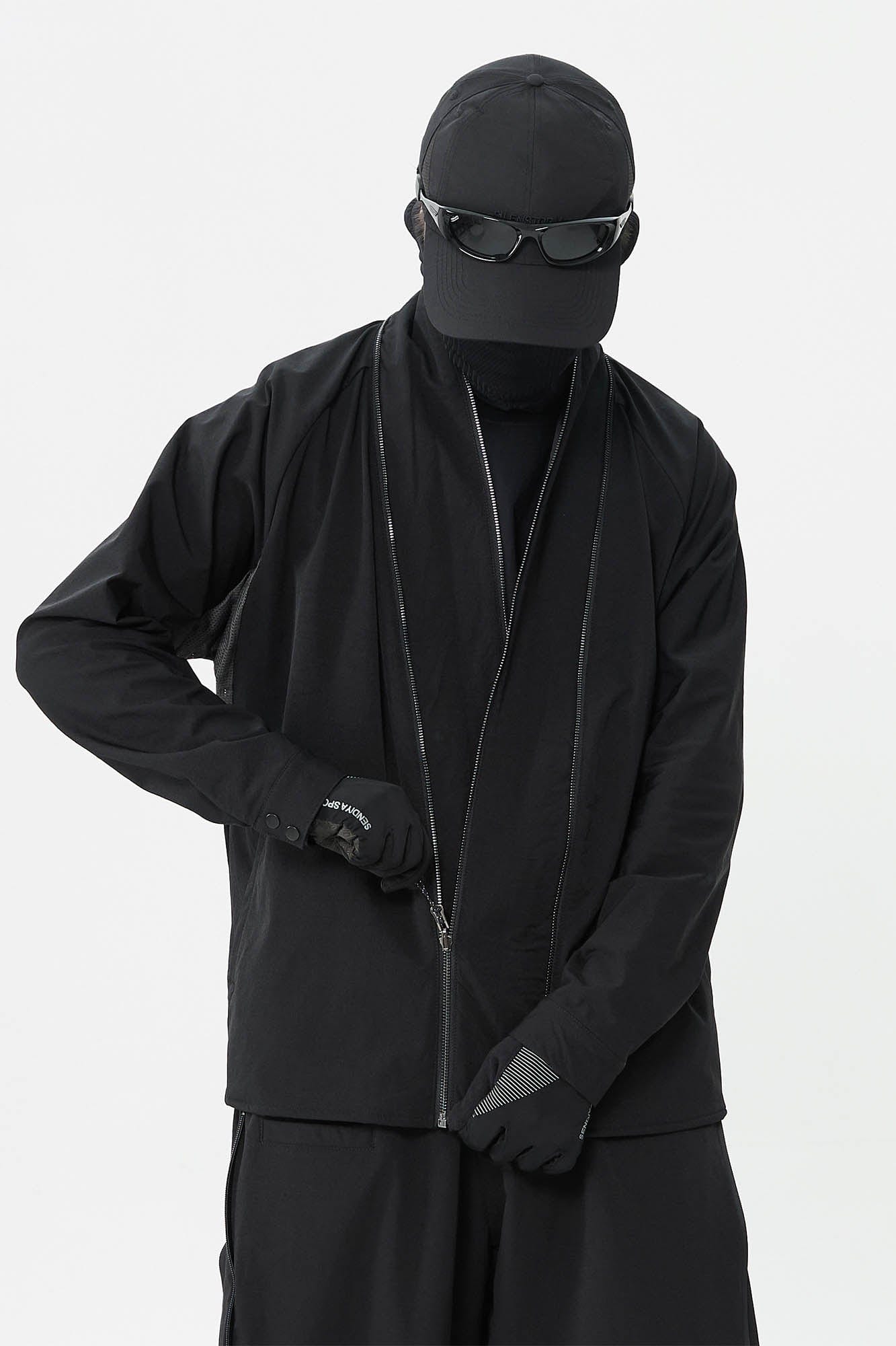 SILENSTORM Tactical Kimono Mesh Spliced Jacket-Jacket-S-Free Shipping Leatheretro