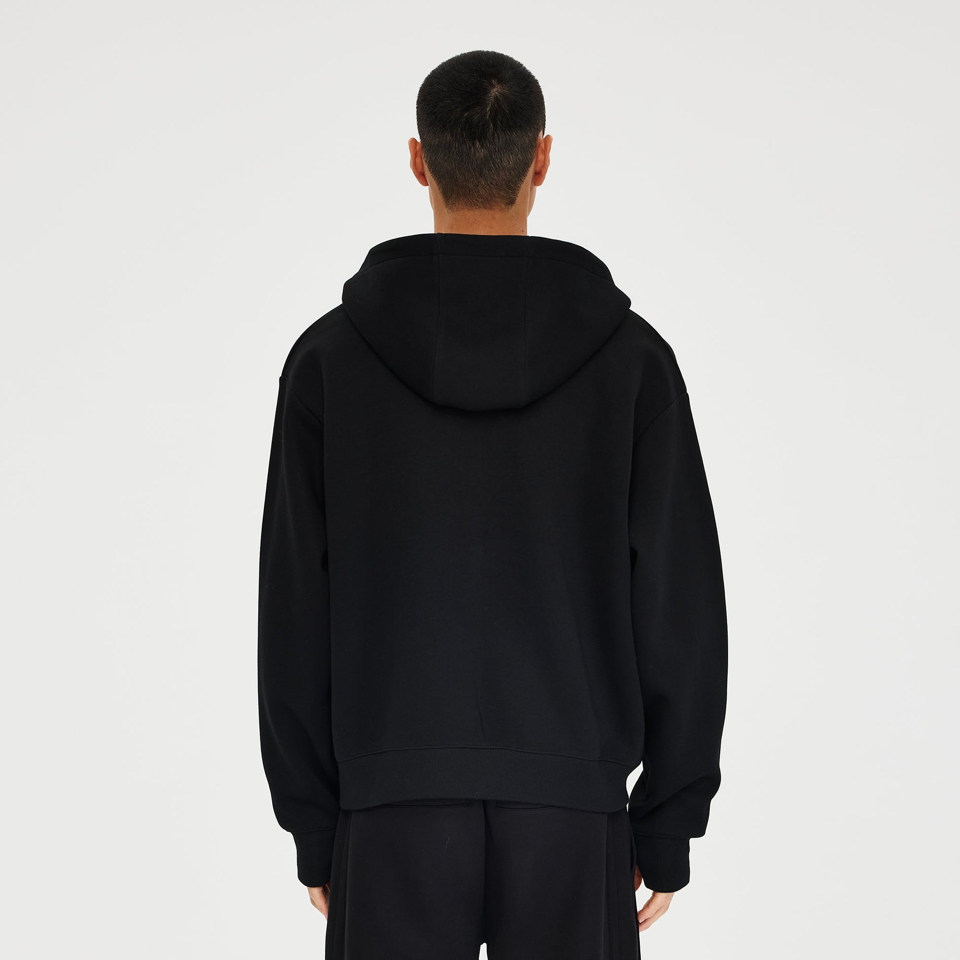 CATSSTAC Essential Embroidered LOGO Zip-Up Hoodie-Jacket-M (Preorder)-White-Free Shipping Leatheretro