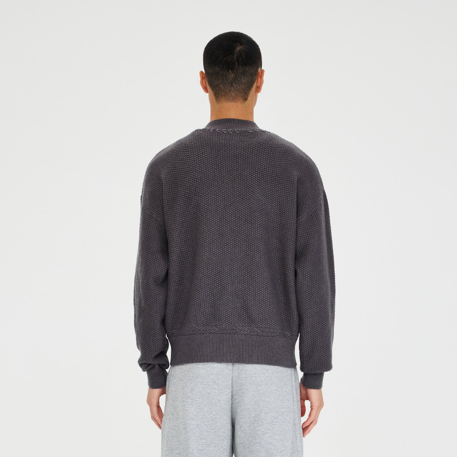 CATSSTAC Wheat-Weave V-Neck Oversized Sweater-Sweater-M-Beige-Free Shipping Leatheretro