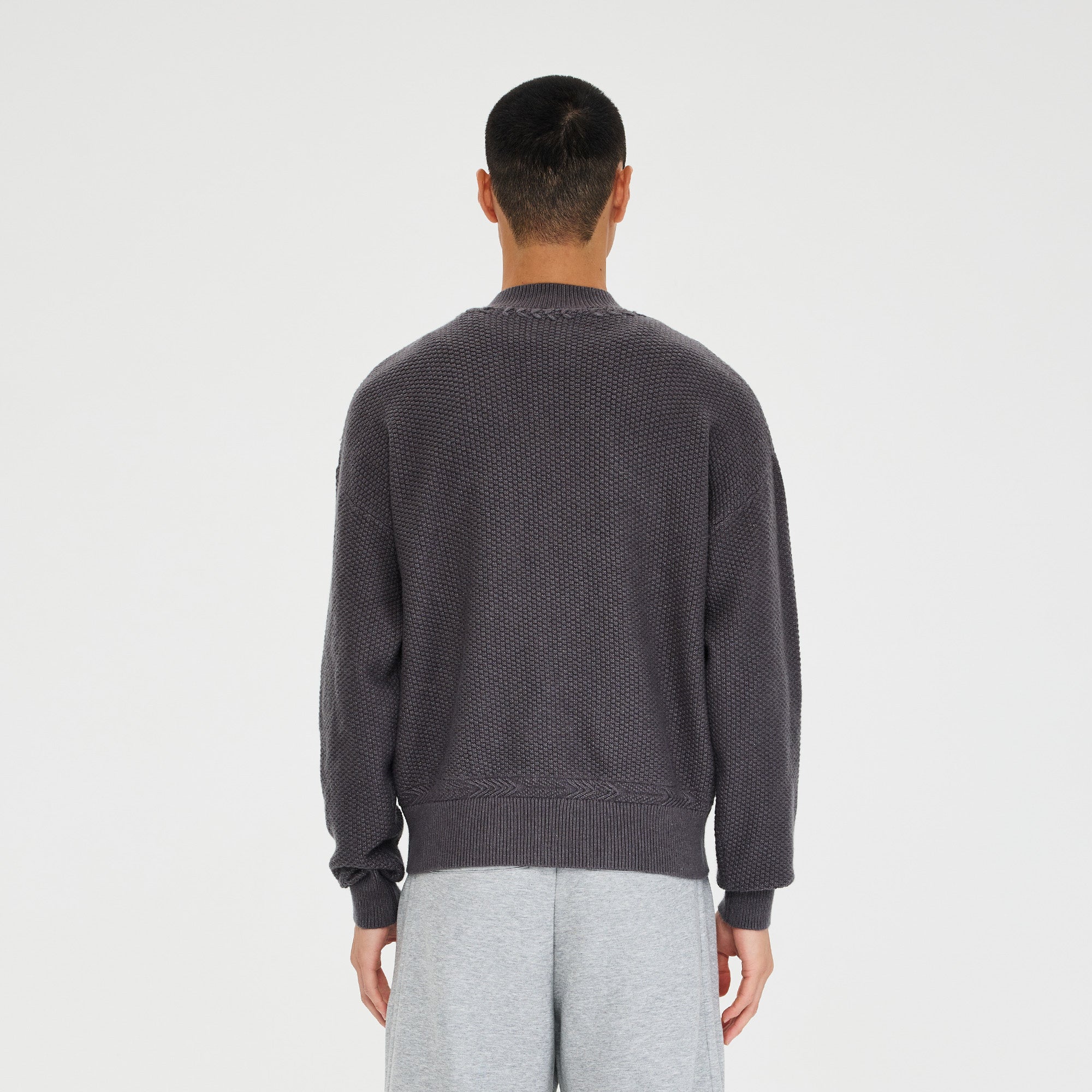 CATSSTAC Wheat-Weave V-Neck Oversized Sweater-Sweater-M-Beige-Free Shipping Leatheretro