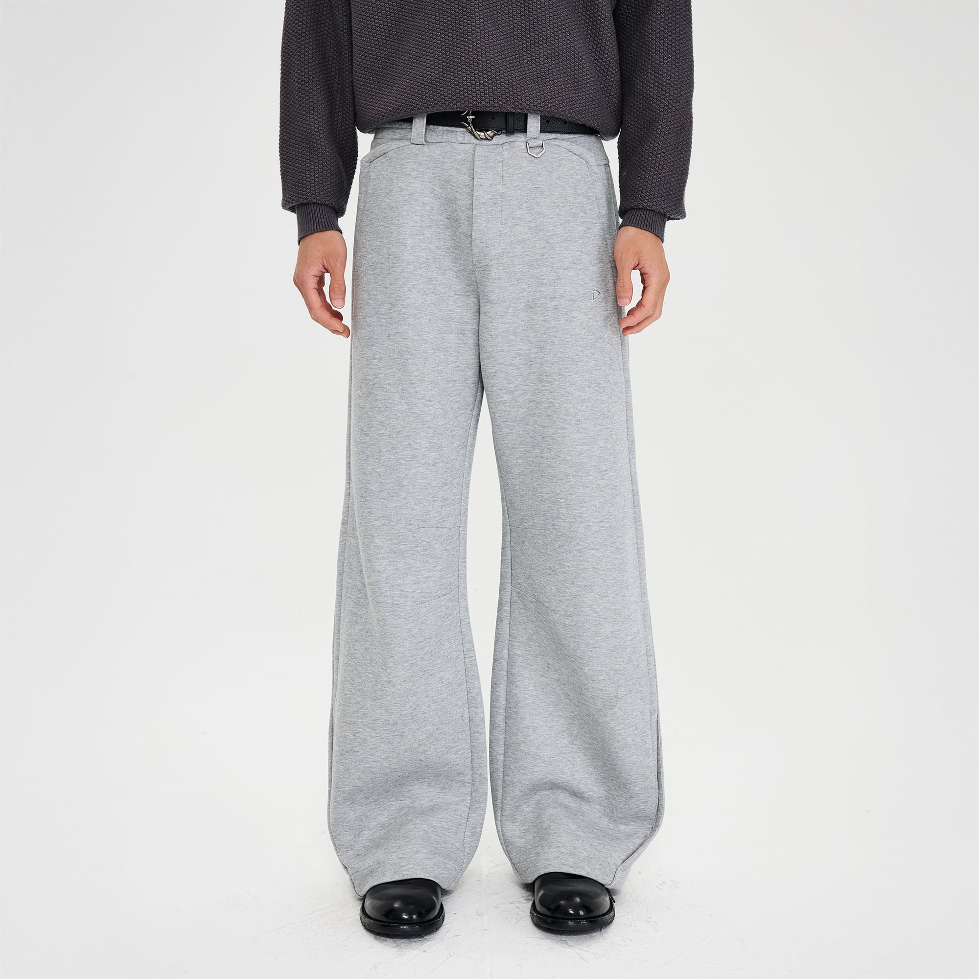 CATSSTAC Essential Panel Straight-Leg Sweatpants-Pants-M-Gray-Free Shipping Leatheretro