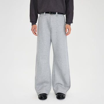 CATSSTAC Essential Panel Straight-Leg Sweatpants-Pants-M-Gray-Free Shipping Leatheretro