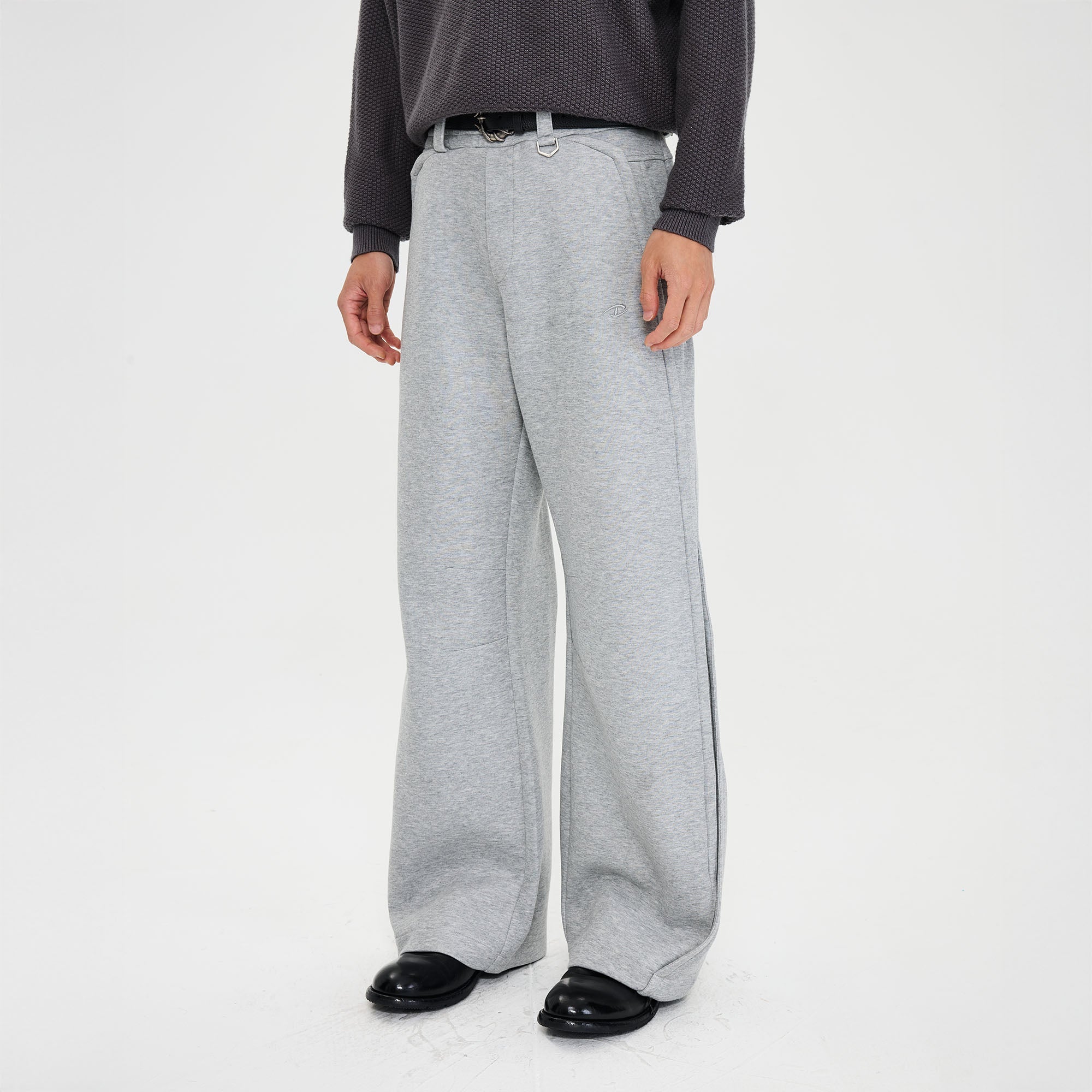 CATSSTAC Essential Panel Straight-Leg Sweatpants-Pants-M-Gray-Free Shipping Leatheretro
