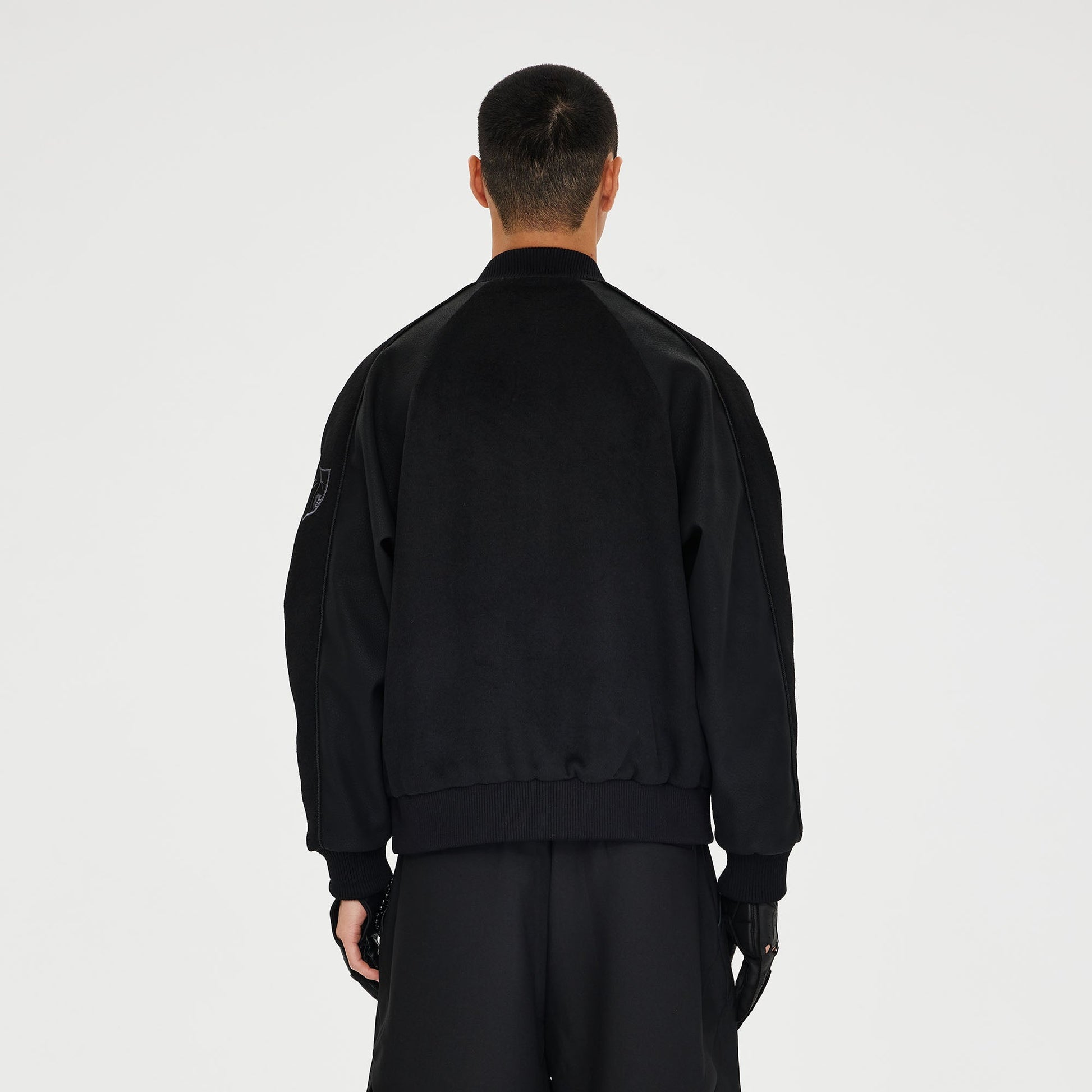 CATSSTAC Warrior Embroidered Panel Bomber Jacket-Jacket-M-Beige-Free Shipping Leatheretro