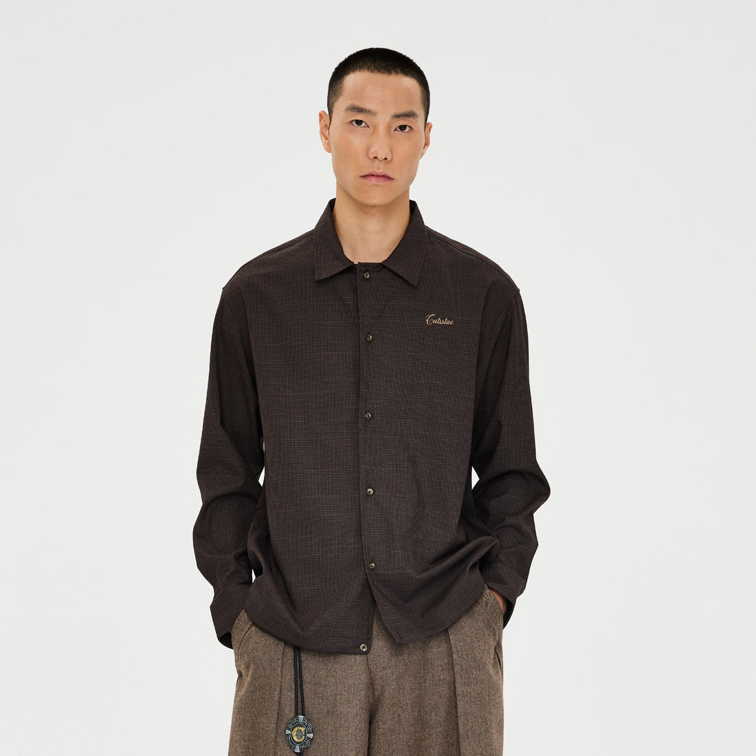 CATSSTAC Retro Gingham Drawstring Hem Boxy Shirt-Shirt-M (Preorder)-Free Shipping Leatheretro