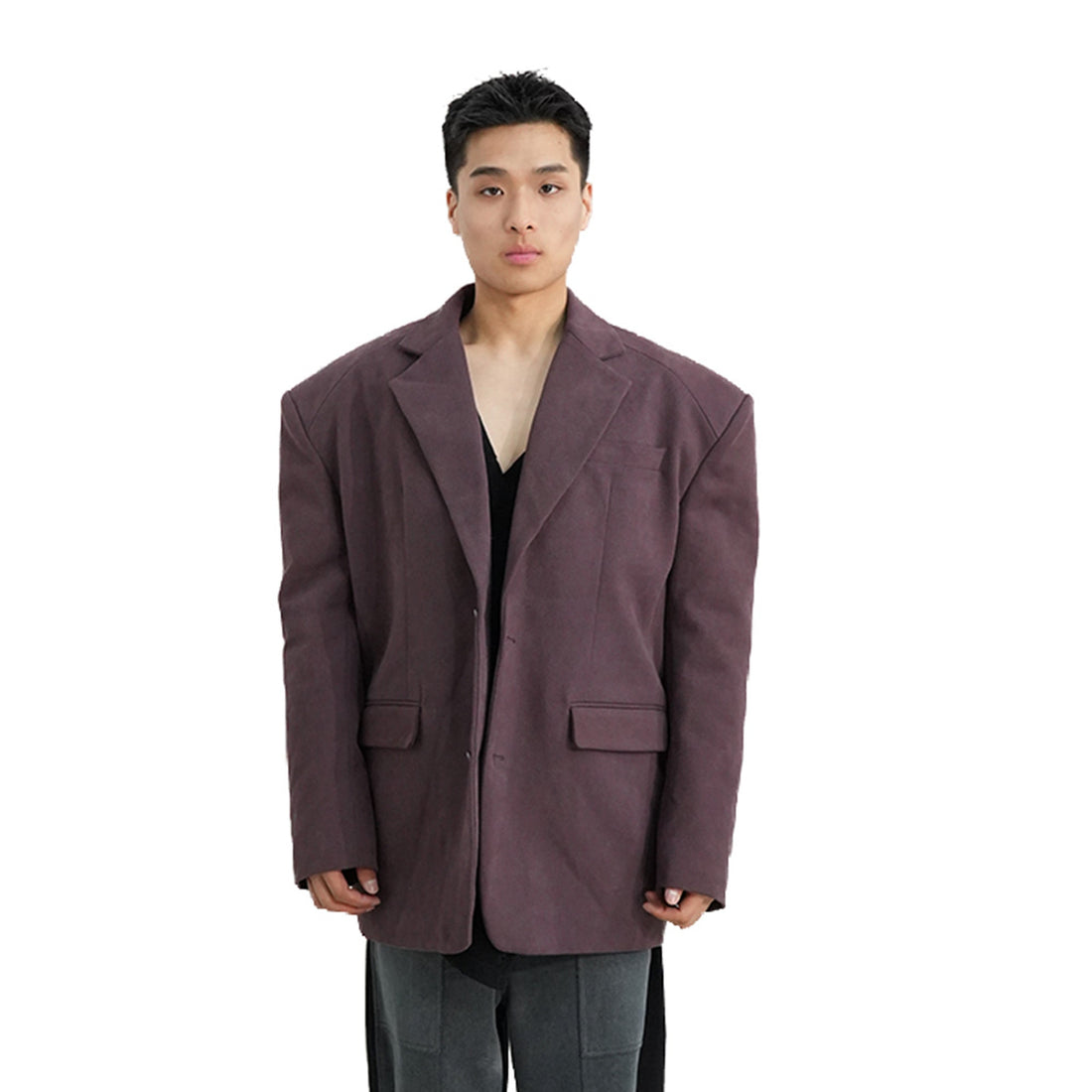 VANN VALRENCE Essential Padded Boxy Blazer-Jacket-S-Free Shipping Leatheretro