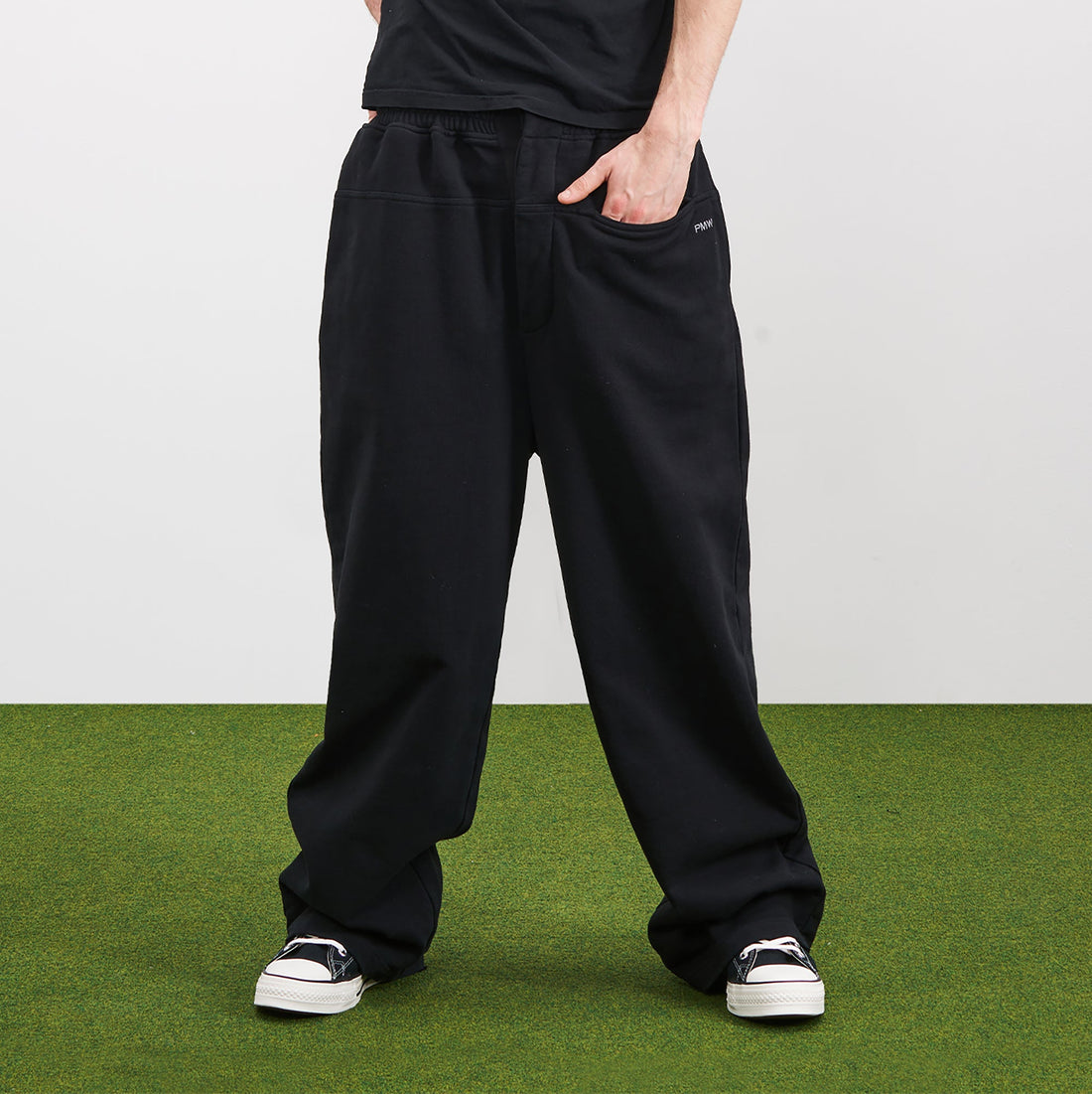 PMW Oversized Curved Wide-Leg Sweatpants-Pants-S-Free Shipping Leatheretro