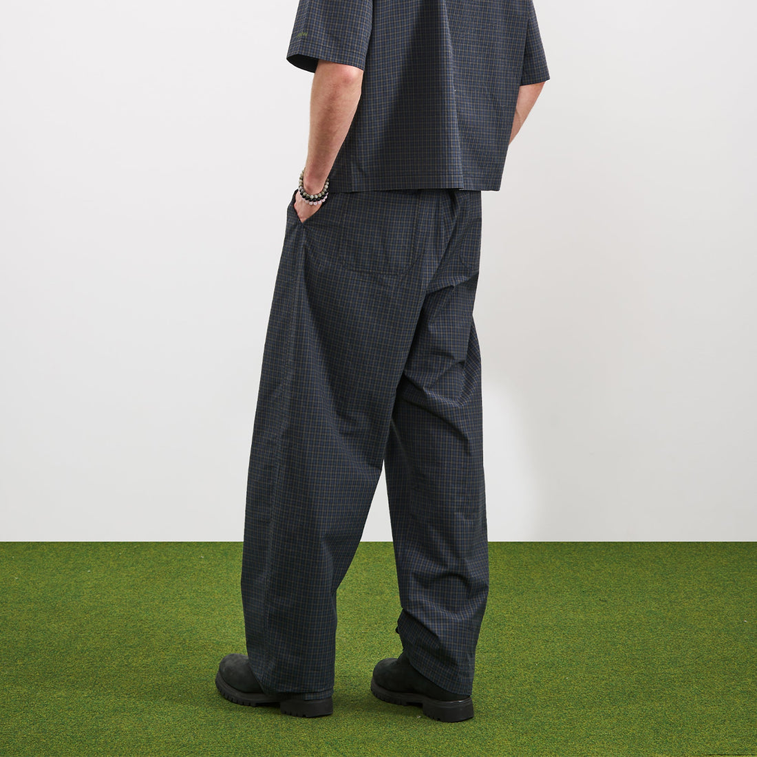 PMW Retro Plaid Drawstring Pants-Pants-S-Free Shipping Leatheretro