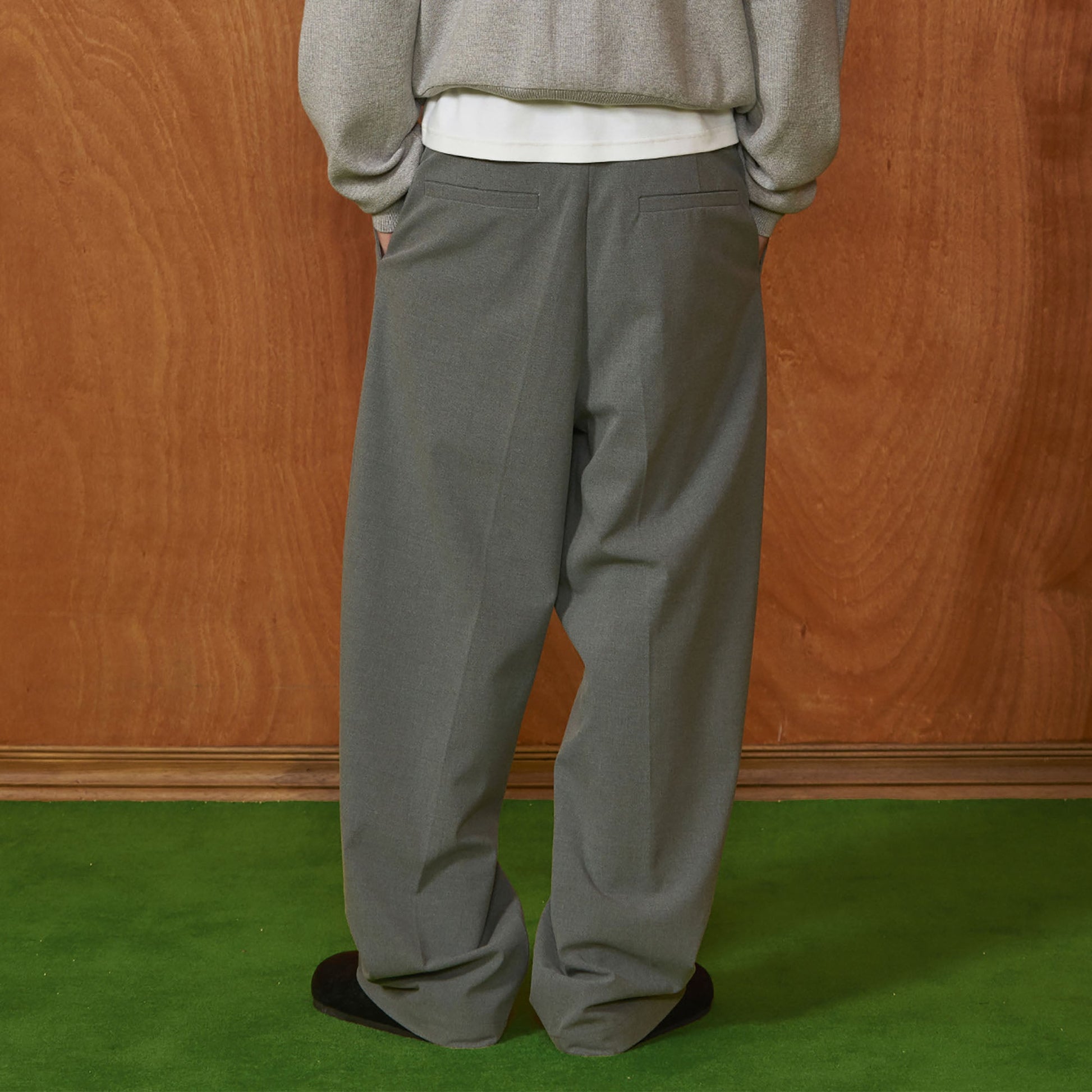 PMW Classic Pleated Fluid Wide-Leg Trousers-Pants-S (Preorder)-Black-Free Shipping Leatheretro