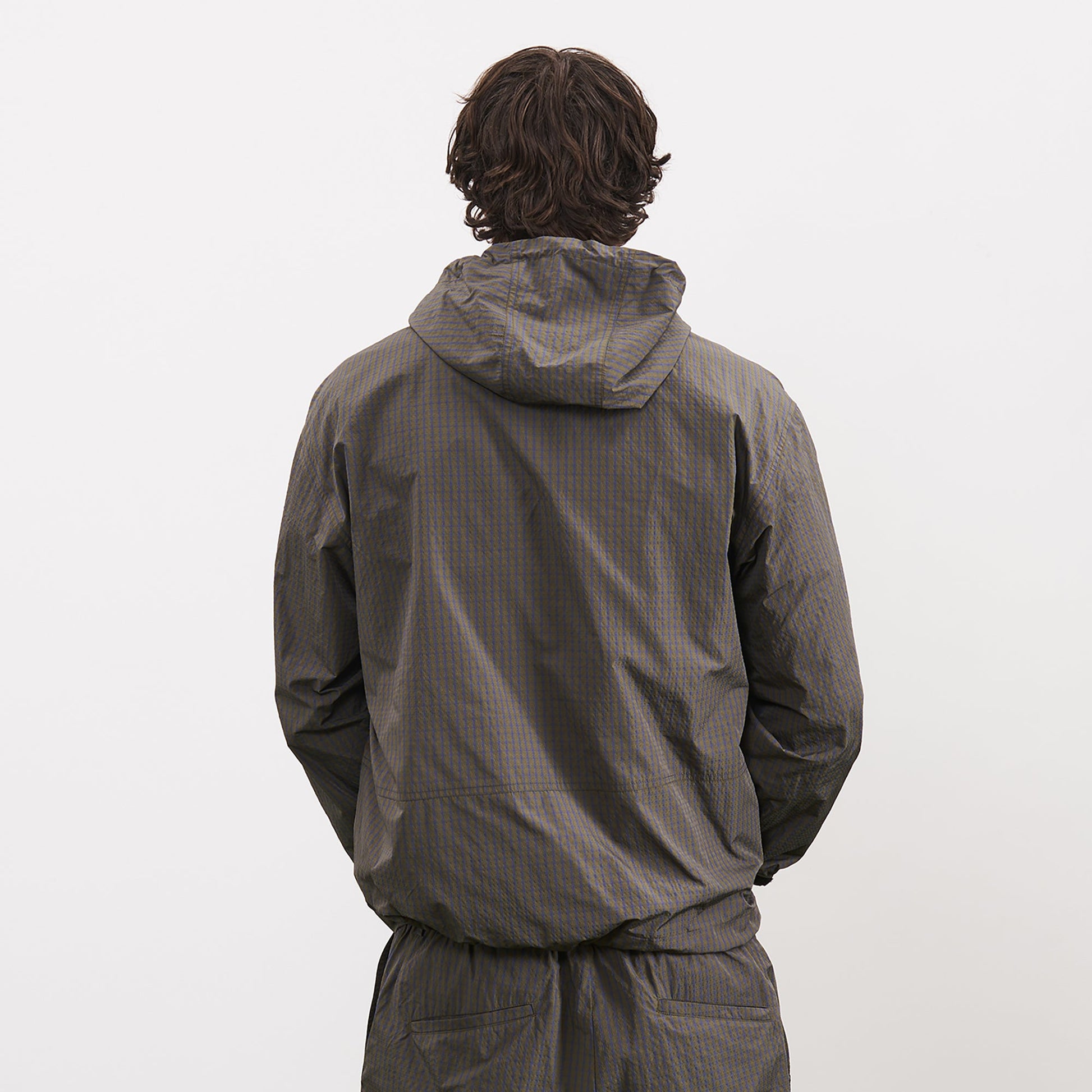 PMW Water-Resistant Plaid Drawstring Hooded Jacket-Jacket-S-Free Shipping Leatheretro