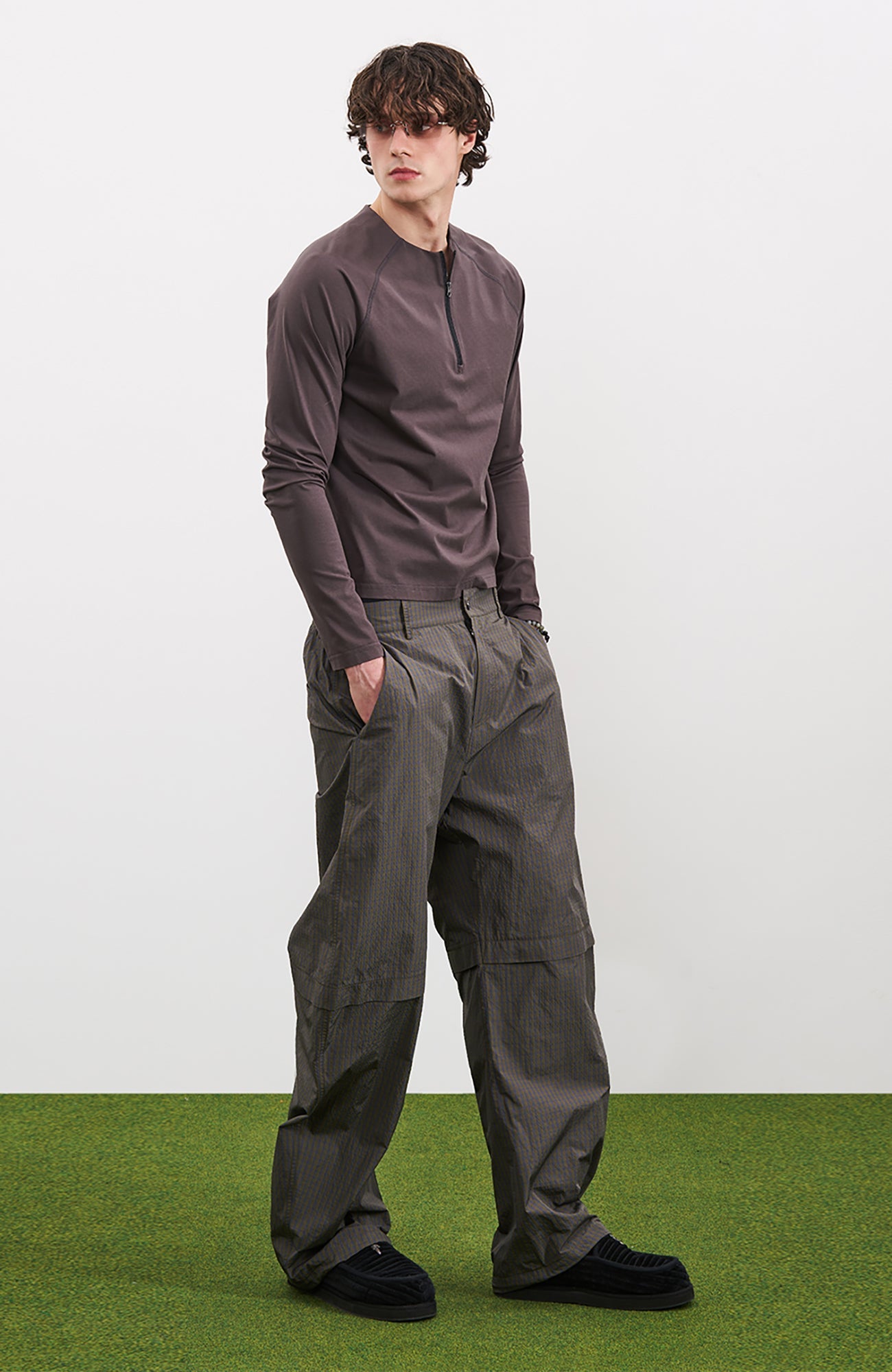 PMW Water-Resistant Plaid Drawstring Pants-Pants-S-Free Shipping Leatheretro