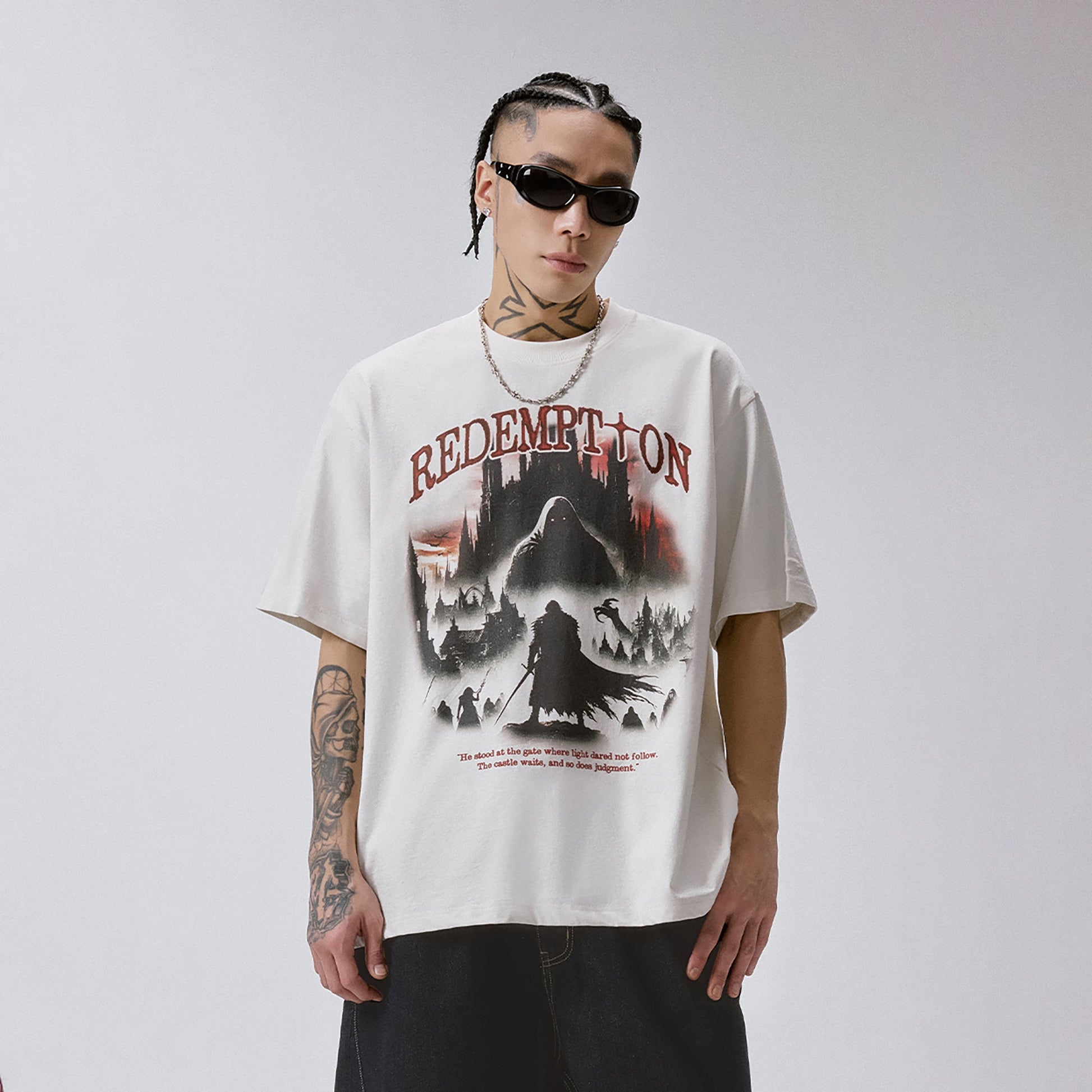 F2CE Punk Graphic Tee-T Shirt-S-Free Shipping Leatheretro