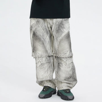 F2CE Distressed Detachable Parachute Pants-Pants-S-Free Shipping Leatheretro