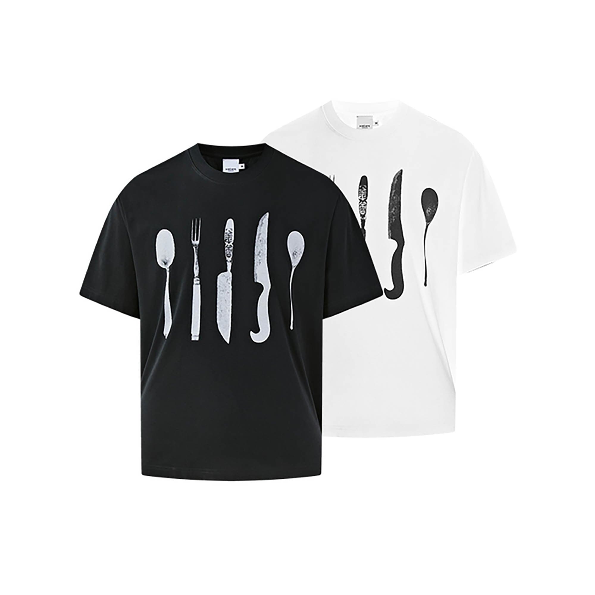 KREATE Cutlery Graphics Sorona T-Shirt-T Shirt-S-Black-Free Shipping Leatheretro