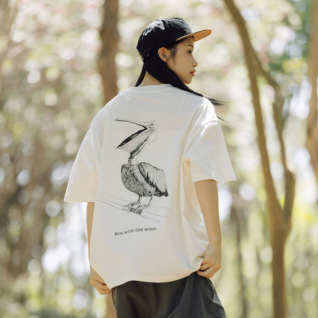 BANANA CLUB Wild Animal Graphic Sorona Oversized T-Shirt-T Shirt-S-Grizzlies-Free Shipping Leatheretro