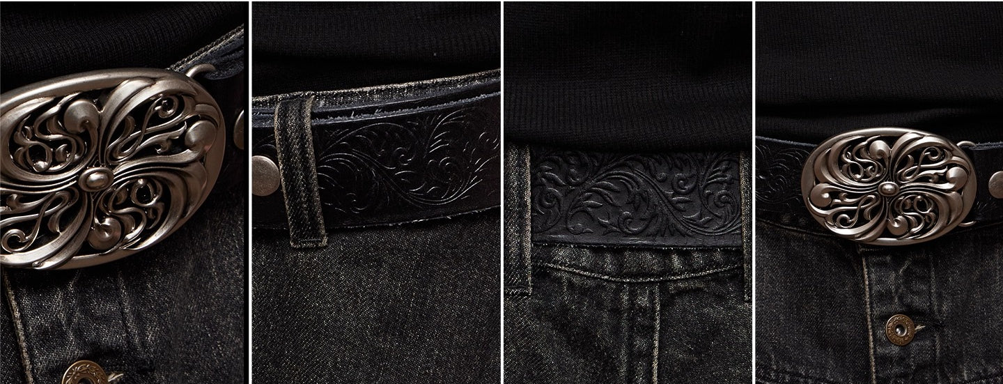 DND4DES Retro Honeysuckle Pattern Custom Buckel-As Photo-110cm-Free Shipping Leatheretro