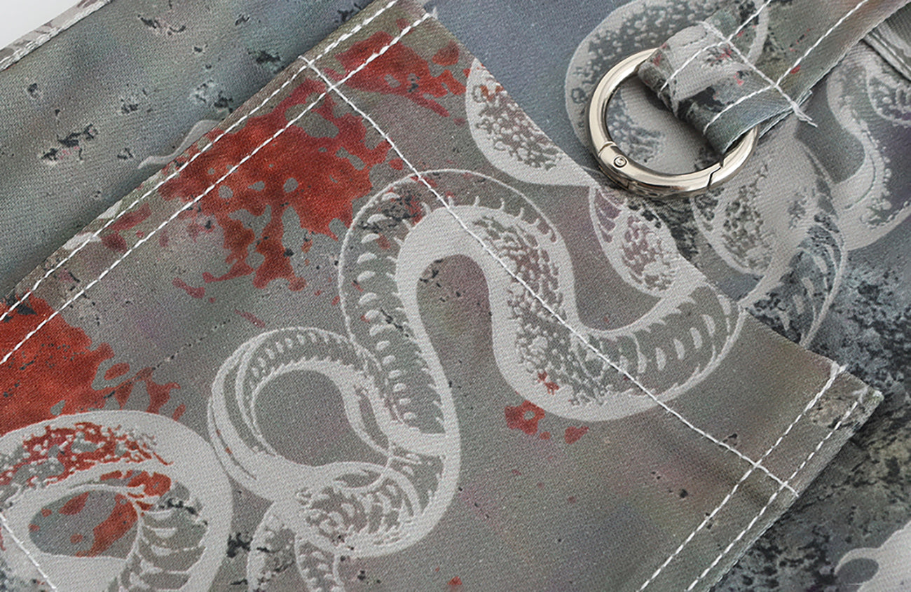 CYCYCY Serpentine Graphic Flared Jeans-Jeans-XXS / 27"-Free Shipping Leatheretro
