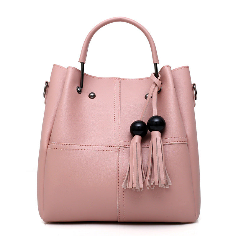 Large Capacity Mother & Daughter Faux Leather Shoulder Bags Tote Bag 3-Piece Set-Red-Free Shipping Leatheretro