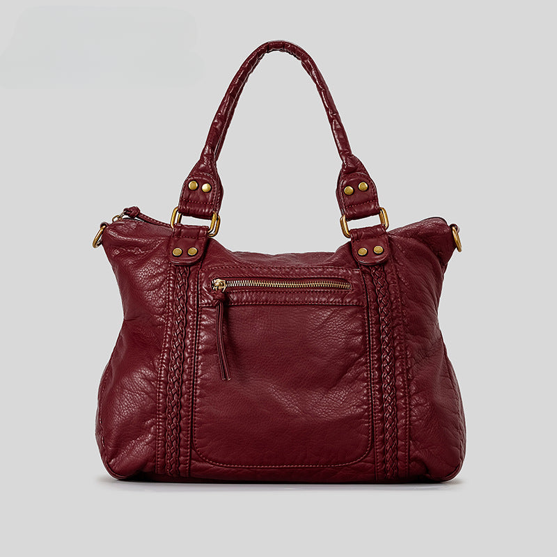 Retro Motorcycle Bag-red-Free Shipping Leatheretro