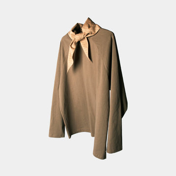 RELABEL Deconstructed Scarf Long-Sleeve Tee-L/S Tee-XS-Yellow-Free Shipping Leatheretro