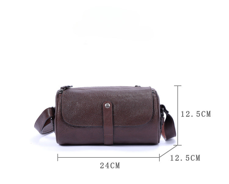 Genuine with Full-Grain Vegetable-Tanned Leather Bag-Handbags-Dark Coffee-Free Shipping Leatheretro